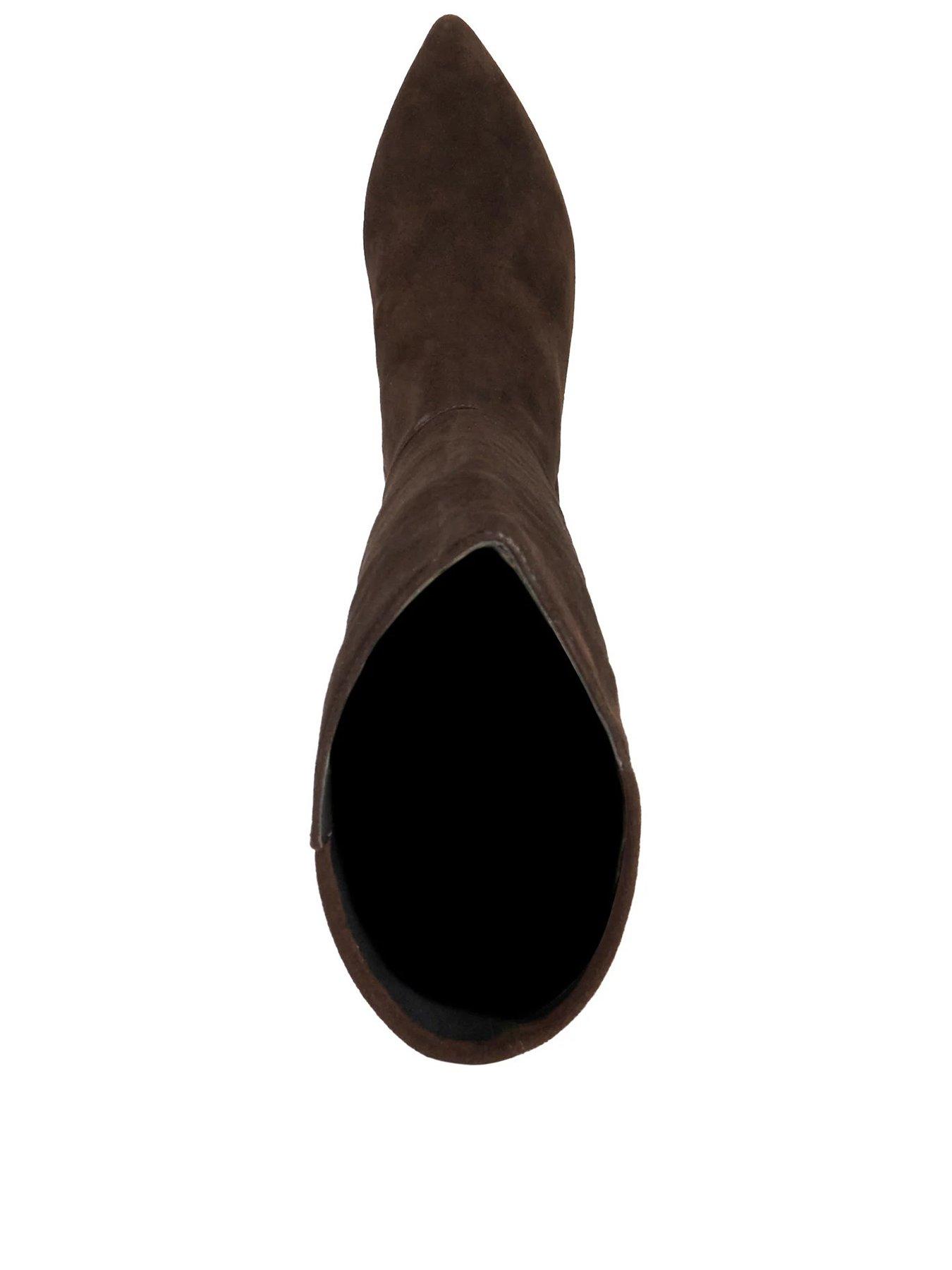 Image 2 of 5 of Dune London Sera High Boots - Brown