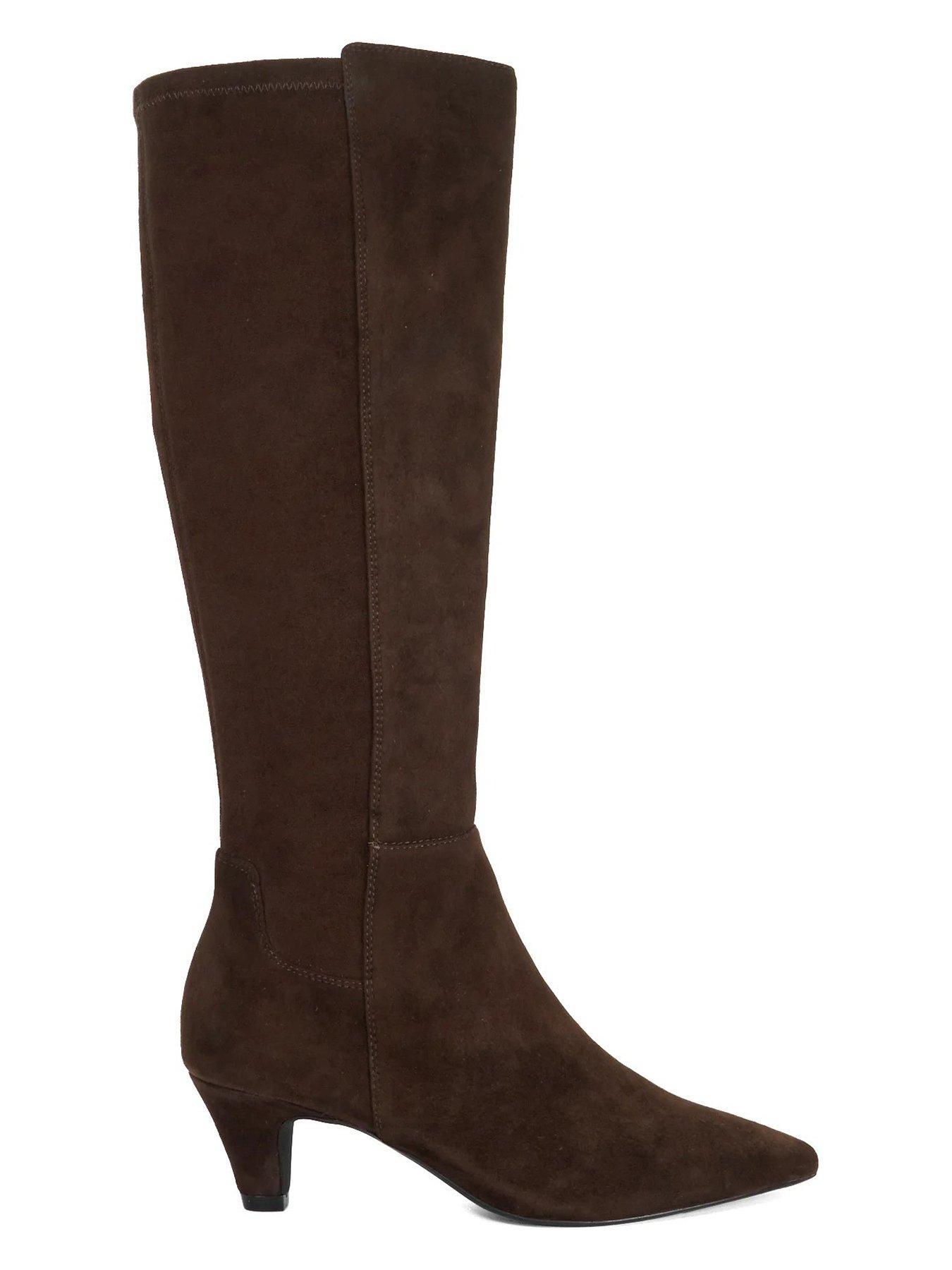 Image 3 of 5 of Dune London Sera High Boots - Brown