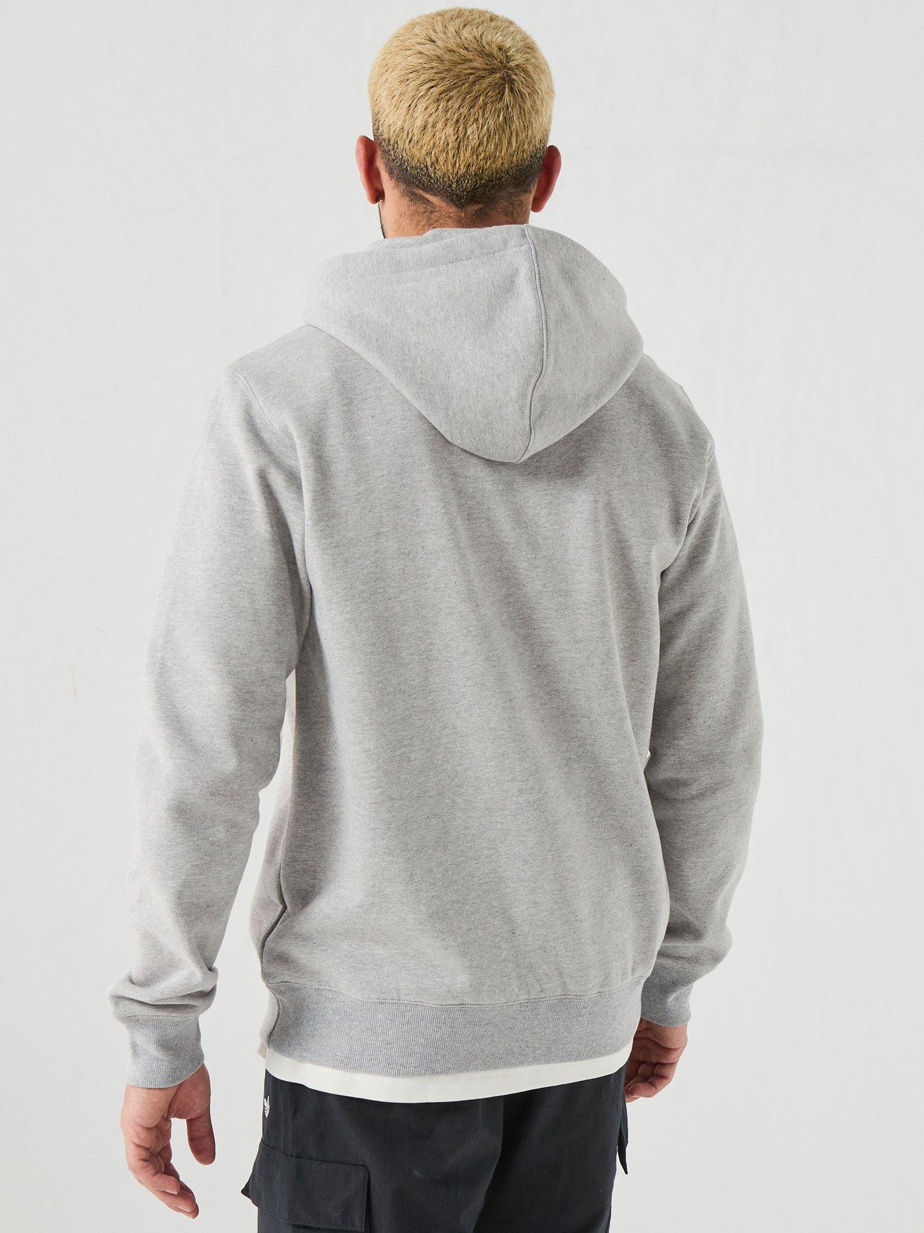 Image 2 of 6 of adidas Originals Mens Essentials Long Sleeve Hoodie - Grey