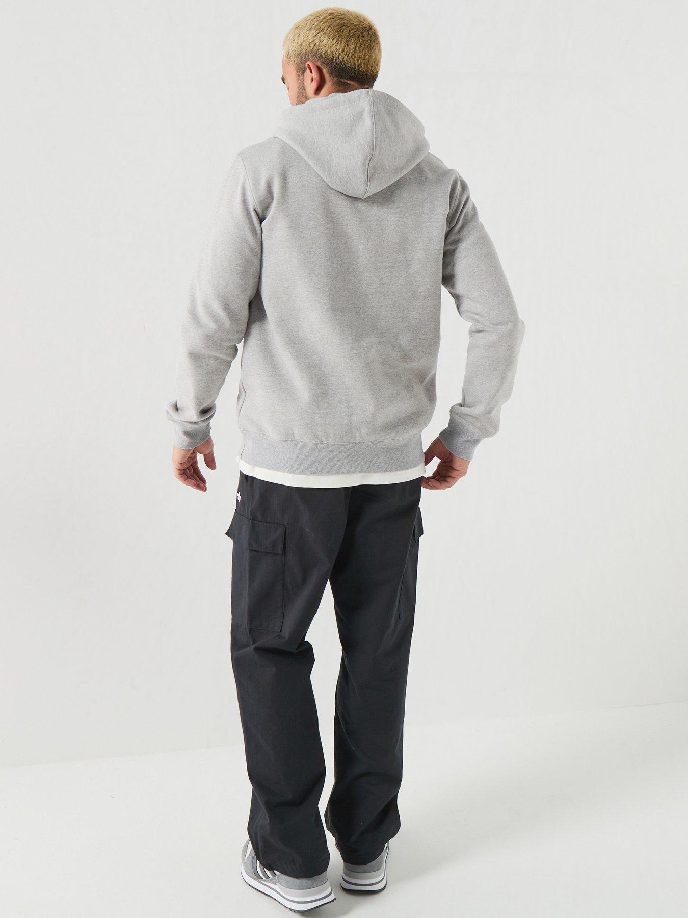 Image 6 of 6 of adidas Originals Mens Essentials Long Sleeve Hoodie - Grey