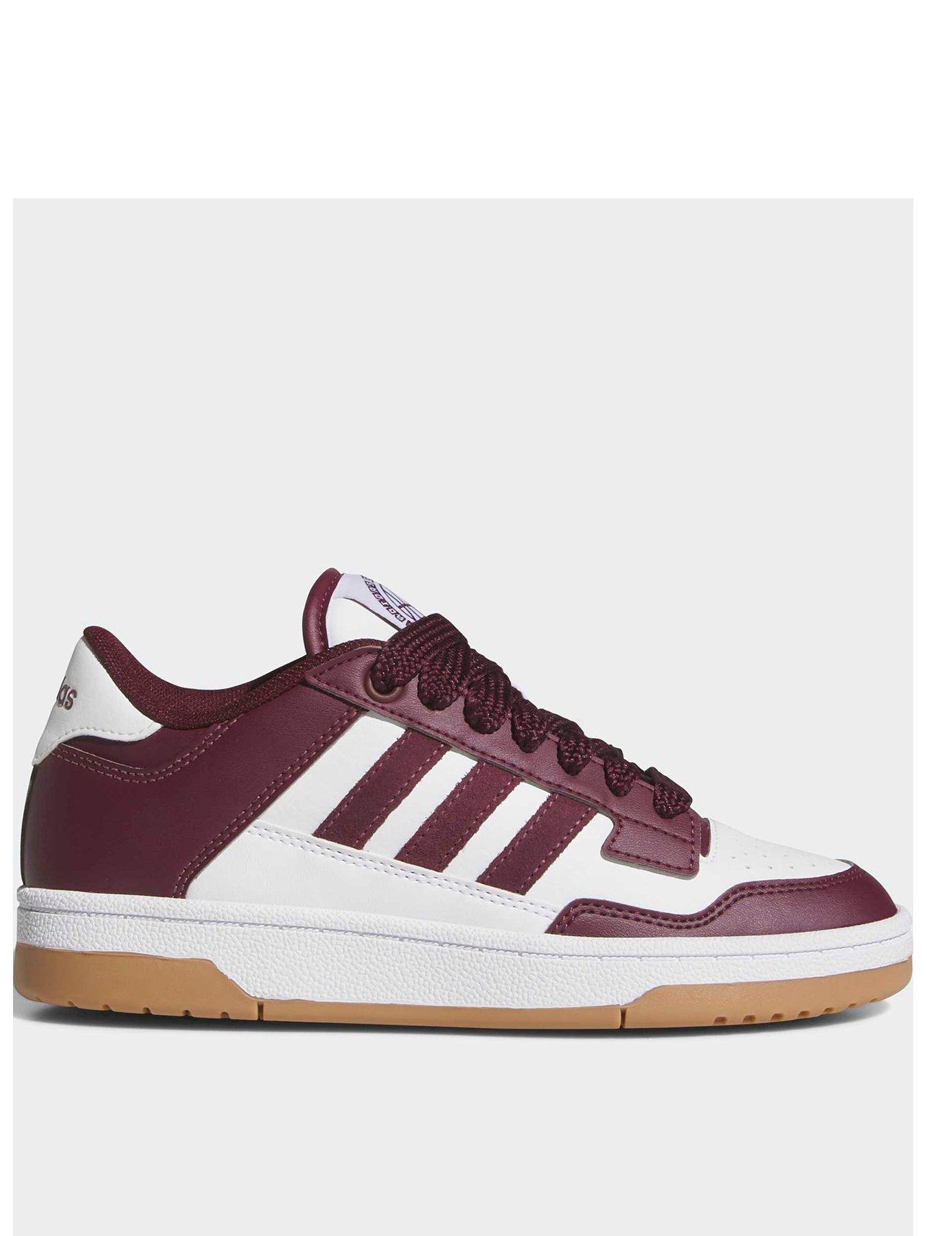 adidas Sportswear Junior Rapid Court Low Trainers - White/Burgundy