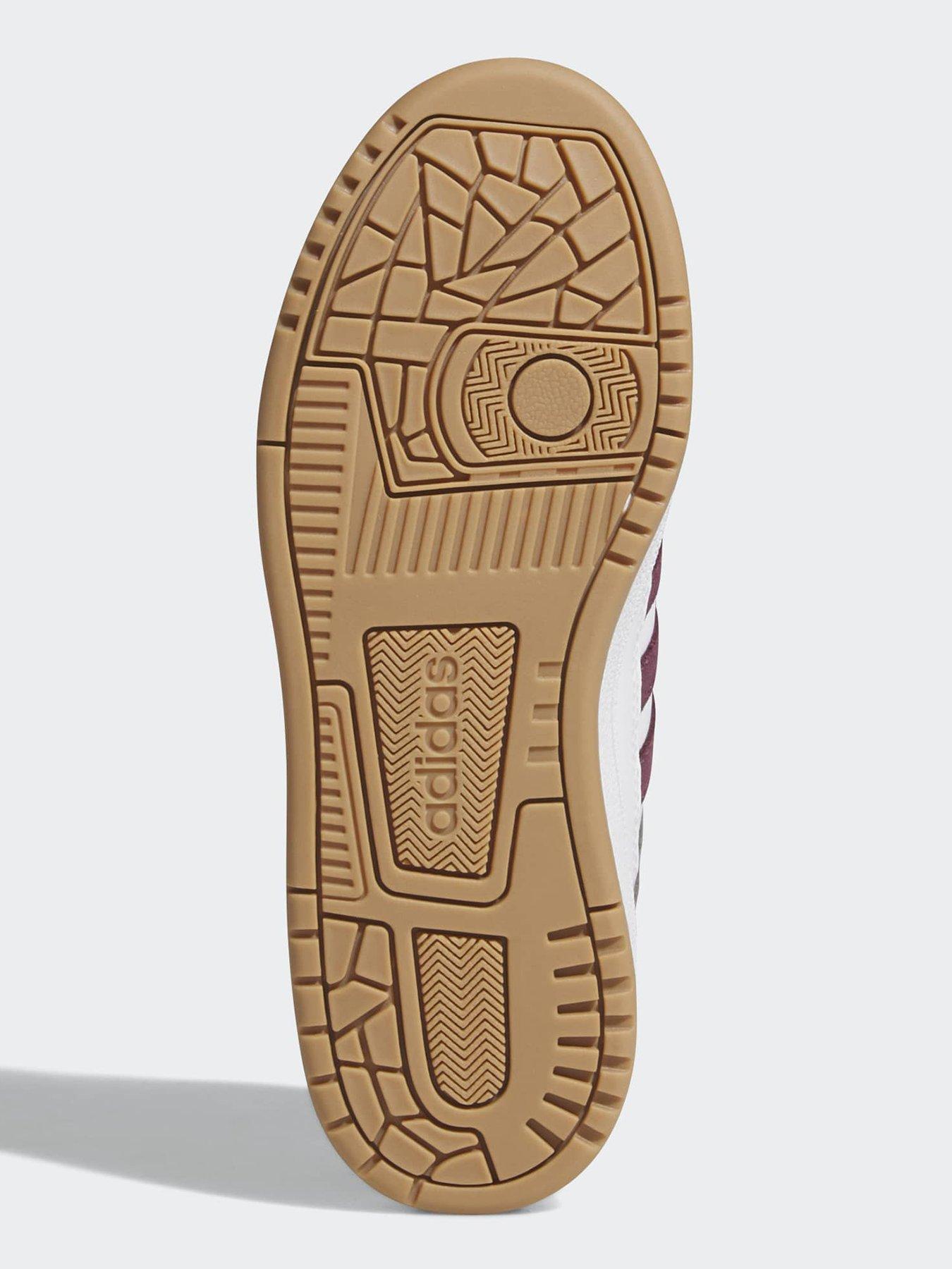 Image 5 of 7 of adidas Sportswear Junior Rapid Court Low Trainers - White/Burgundy