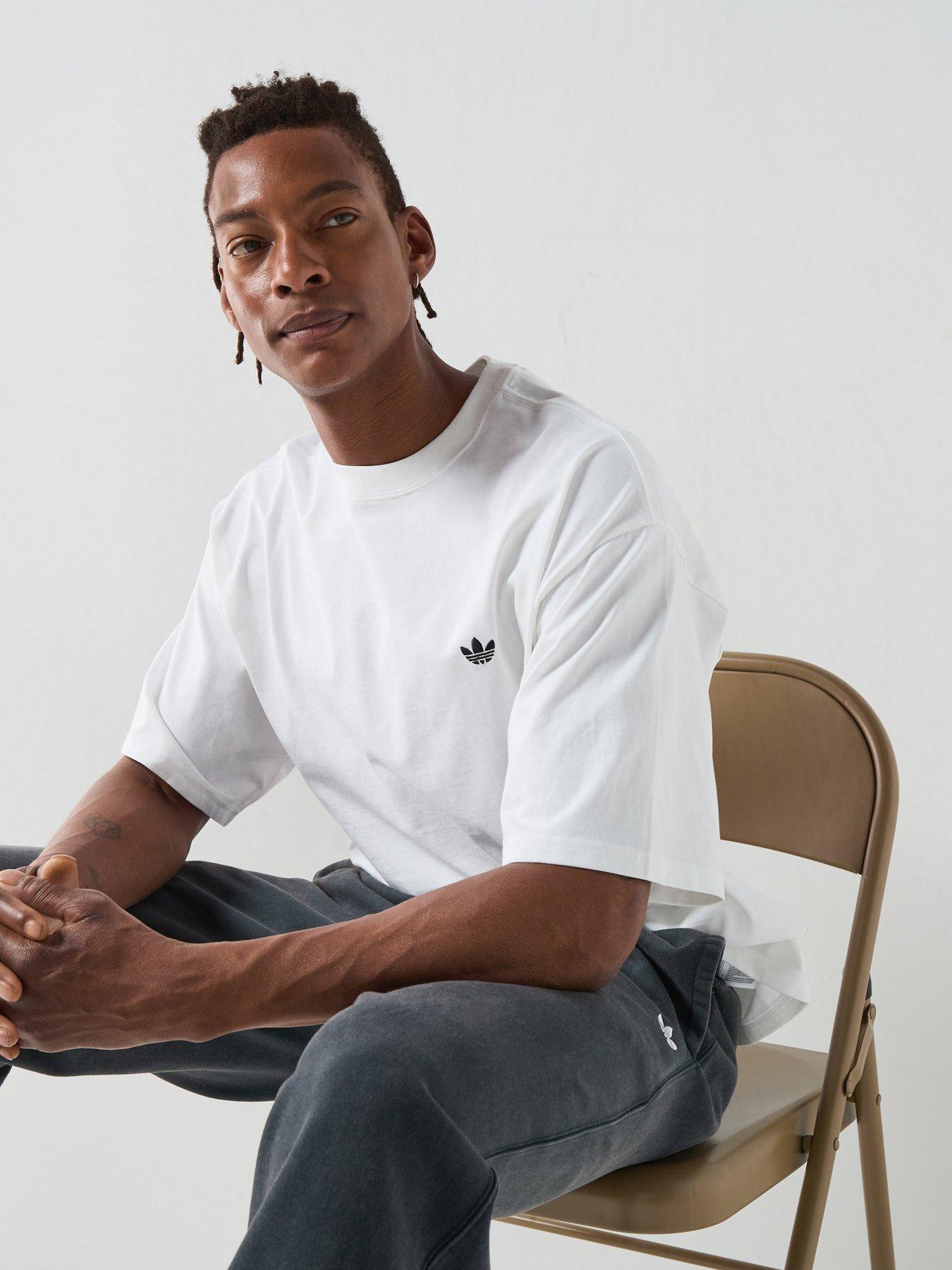 Image 1 of 6 of adidas Originals Mens Essentials Oversized Tee - White