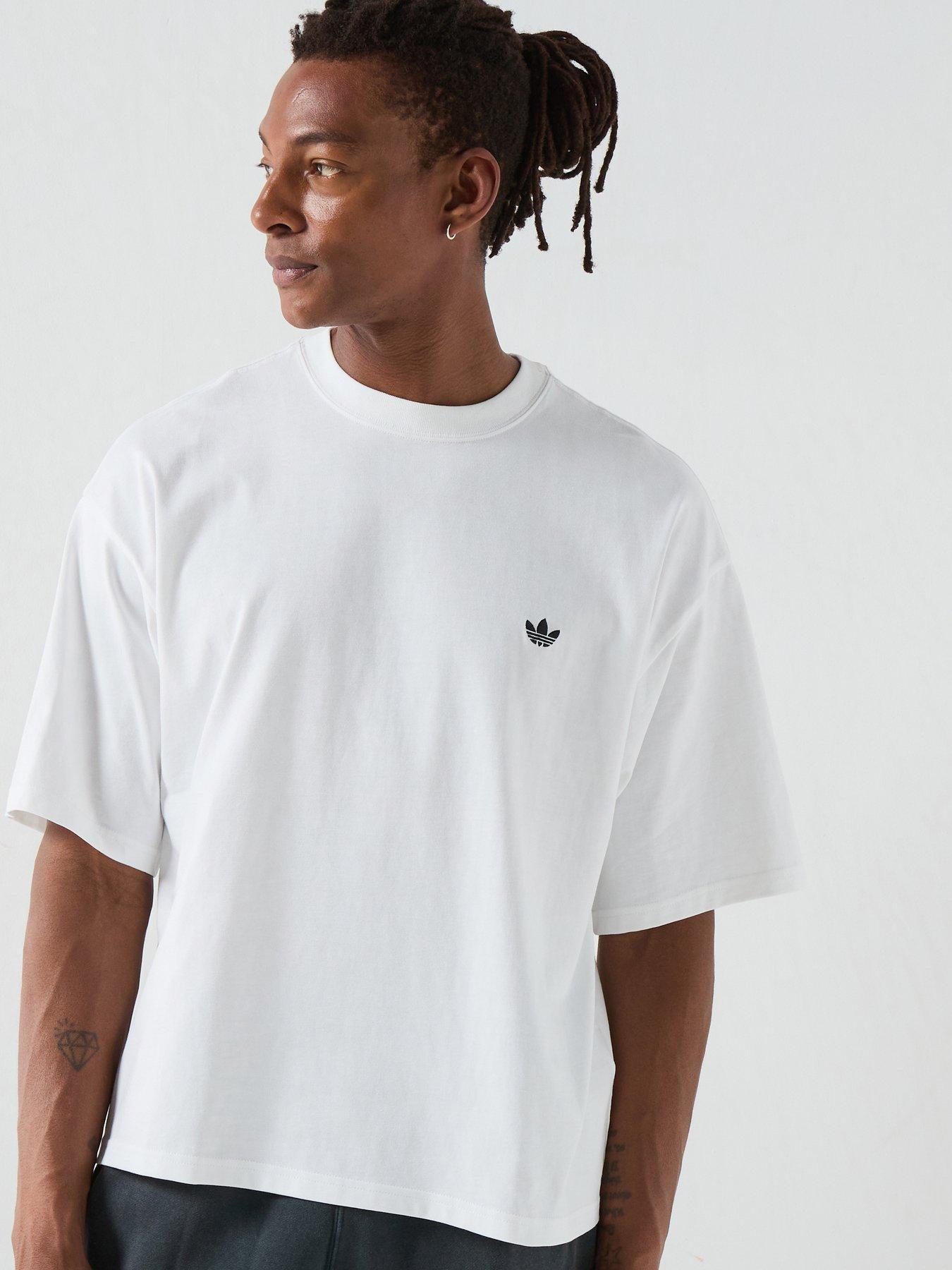 Image 5 of 6 of adidas Originals Mens Essentials Oversized Tee - White