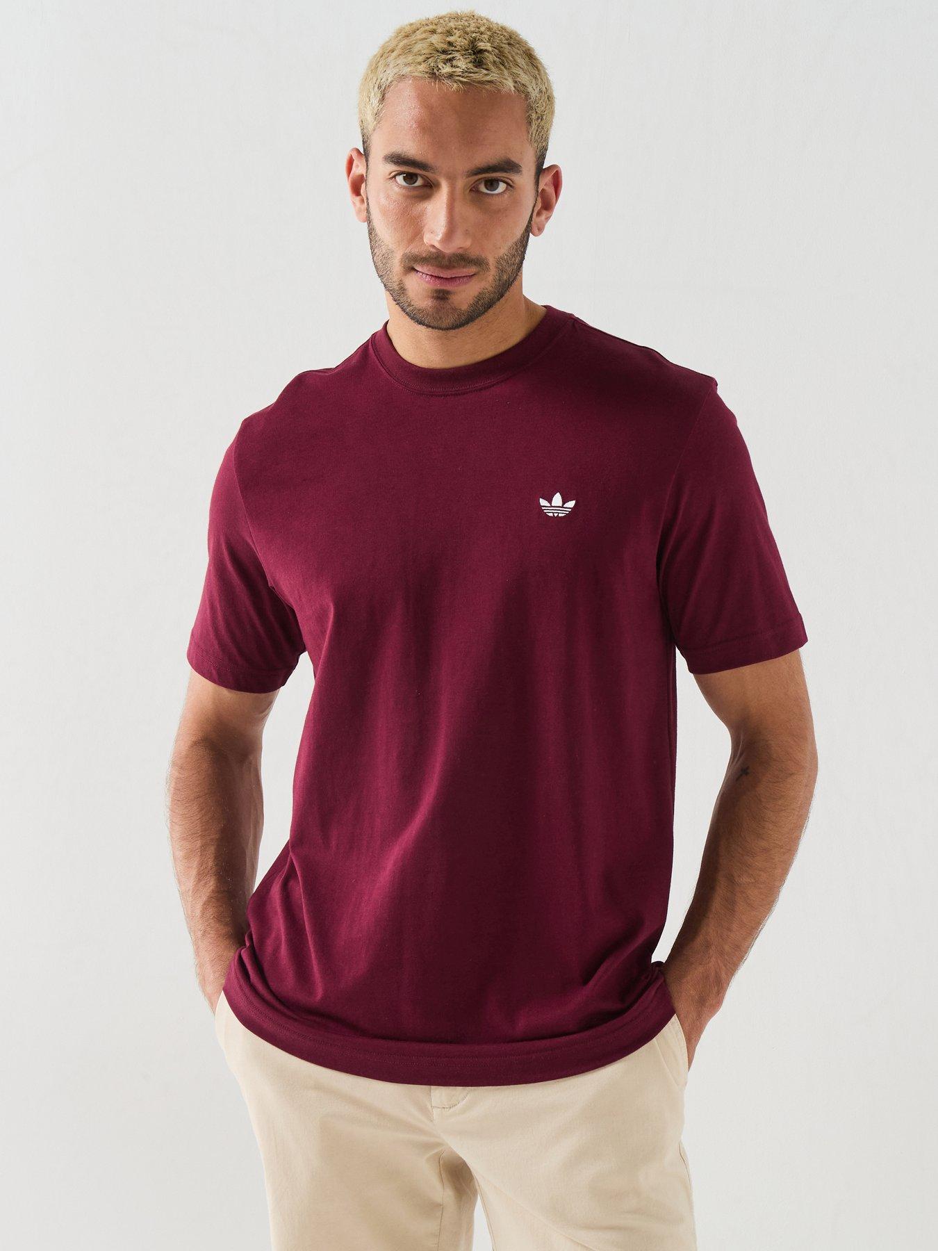 Image 1 of 6 of adidas Originals Mens Essentials Regular Tee - Burgundy
