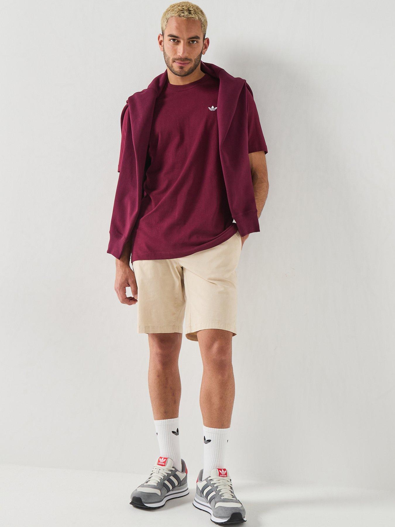 Image 3 of 6 of adidas Originals Mens Essentials Regular Tee - Burgundy