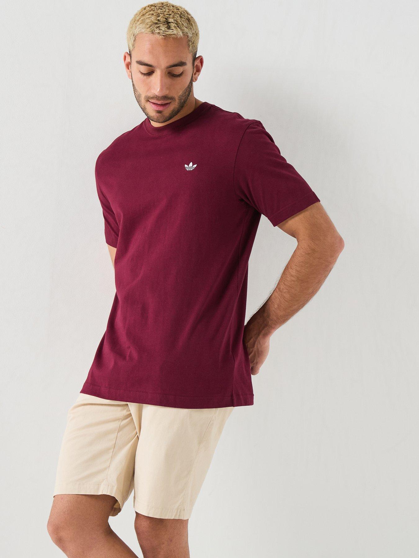 Image 5 of 6 of adidas Originals Mens Essentials Regular Tee - Burgundy