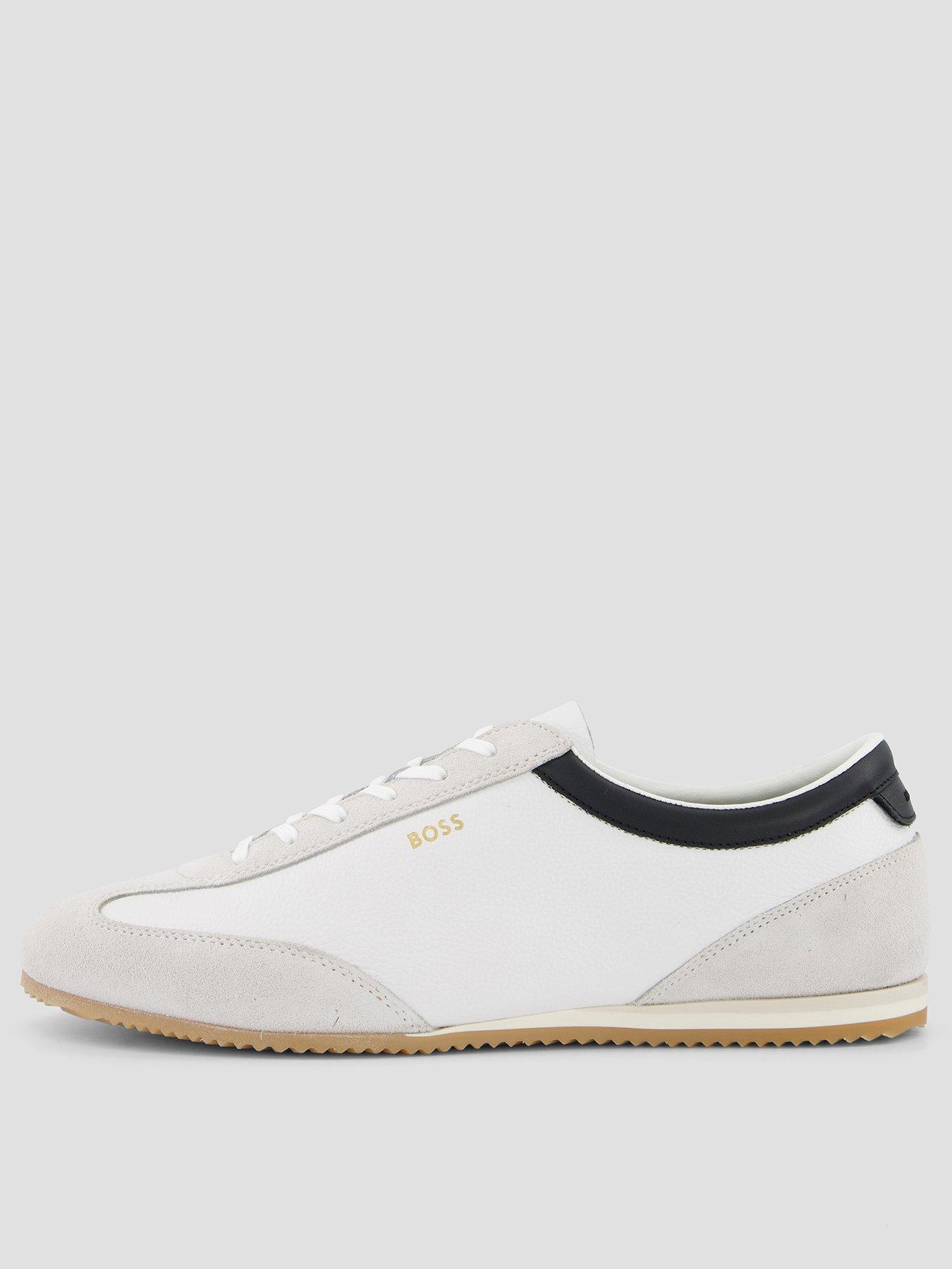 Image 1 of 7 of BOSS Lineor Low Profile Trainers - Off White