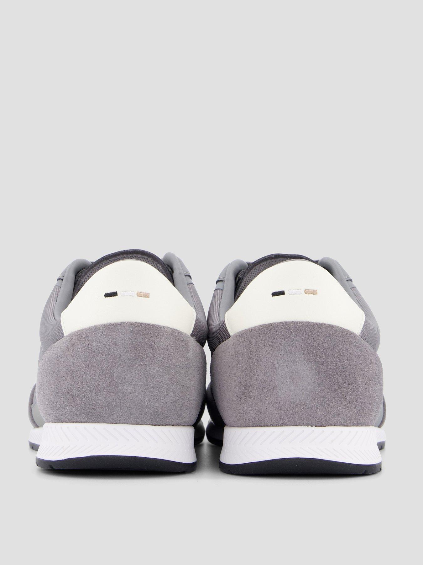 Image 6 of 7 of BOSS Nitan Mix Material Runner Trainers - Grey