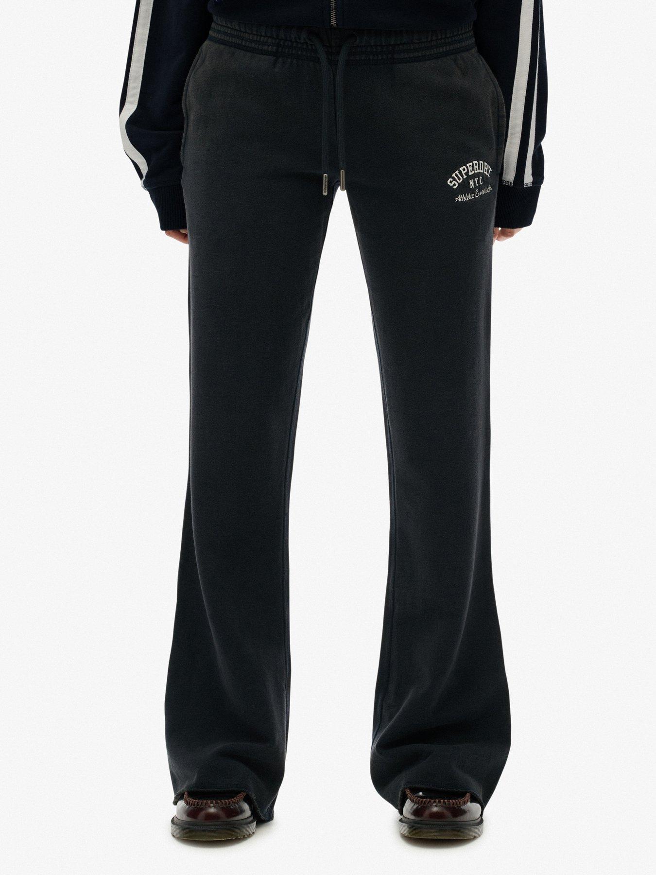 Image 1 of 7 of Superdry Athletic Emb Flare Jogger - Navy
