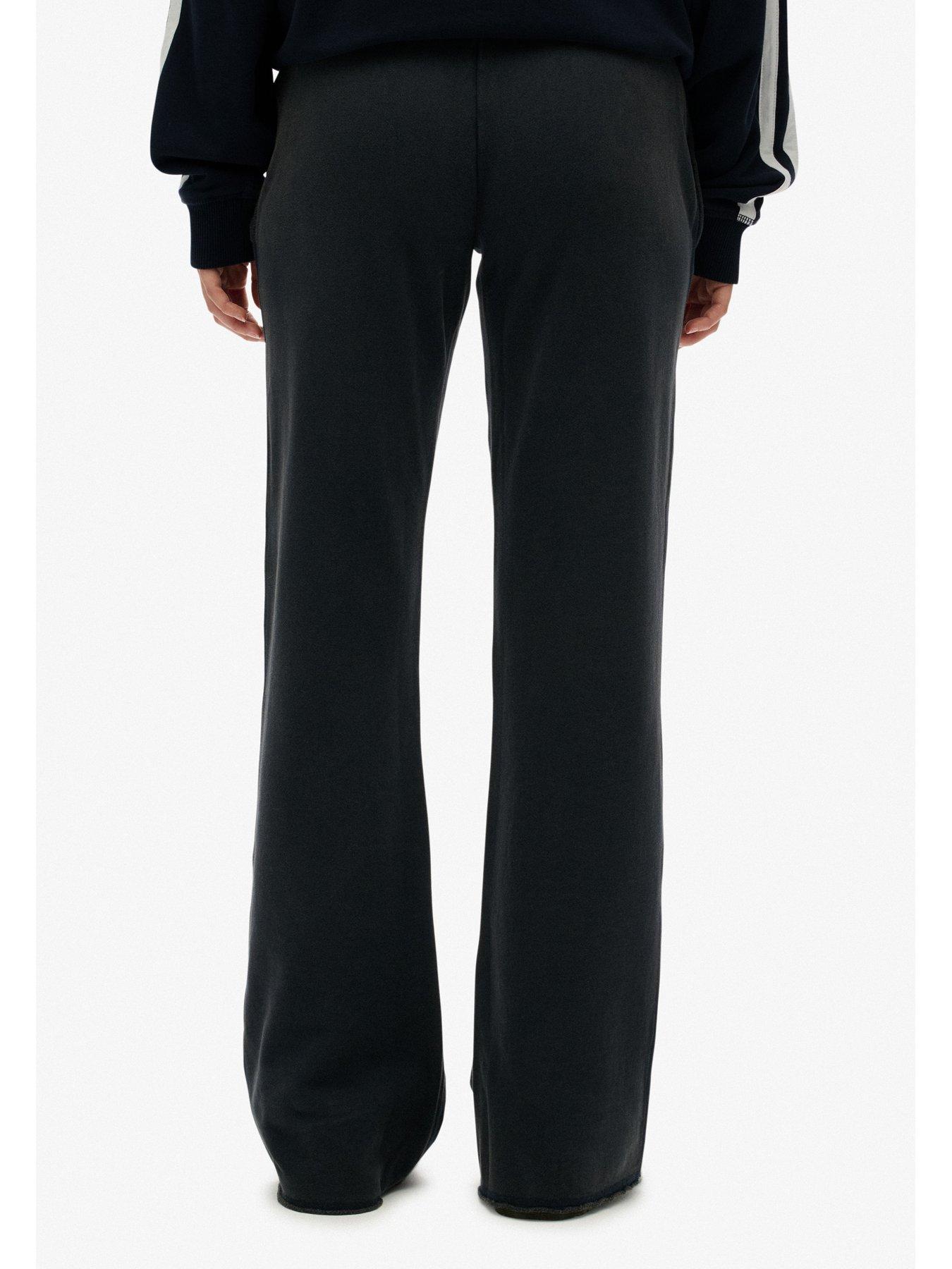 Image 2 of 7 of Superdry Athletic Emb Flare Jogger - Navy