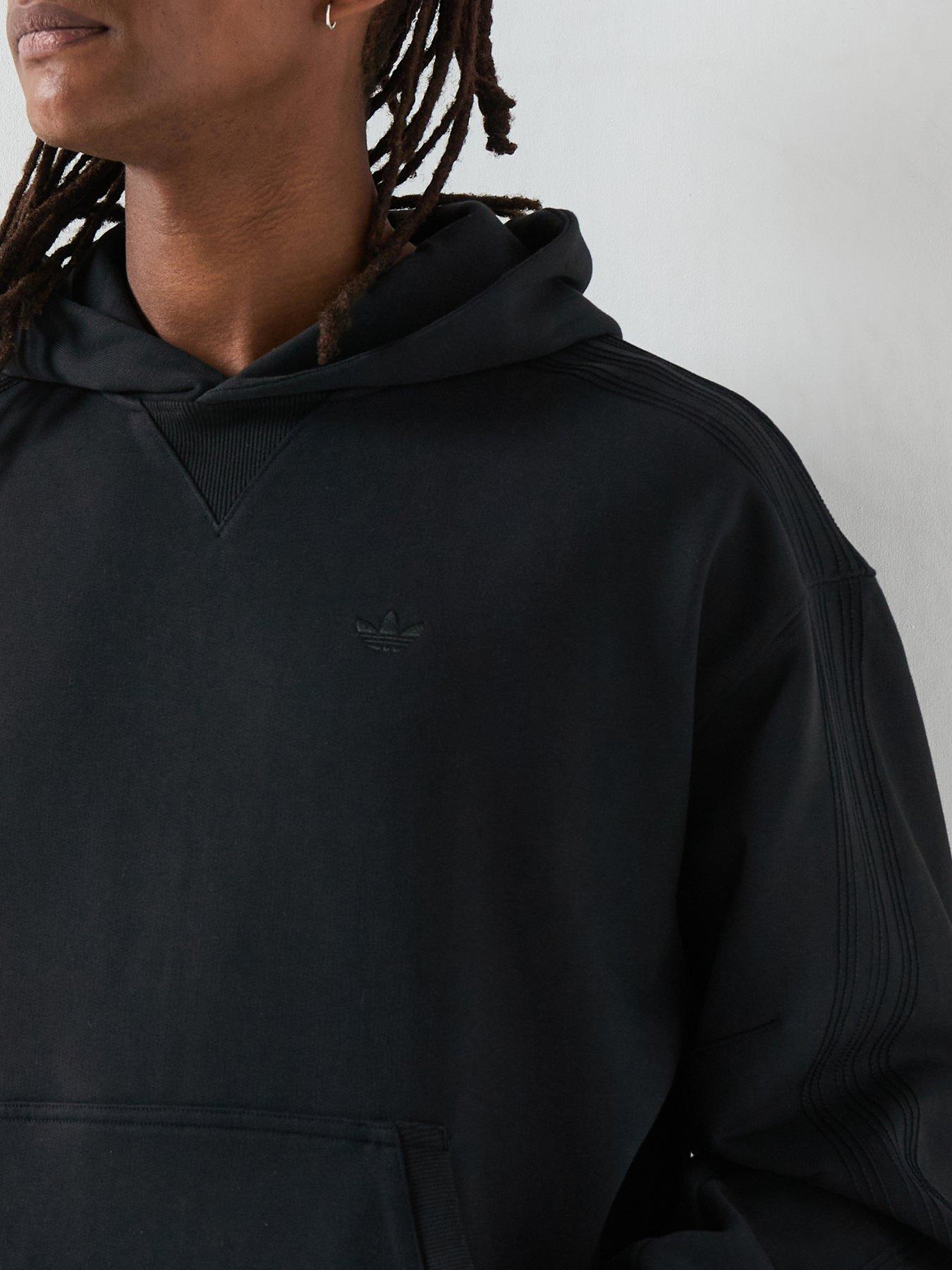 Image 4 of 6 of adidas Originals Mens Essential Long Sleeve Hoodie - Black