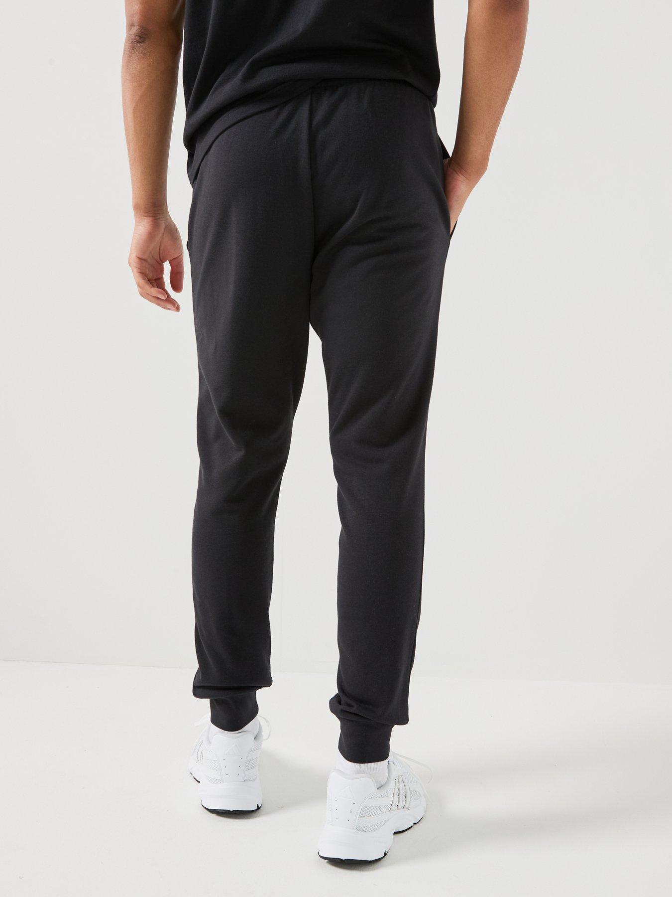 Image 2 of 4 of adidas Sportswear Mens Essentials French Terry Joggers - Black