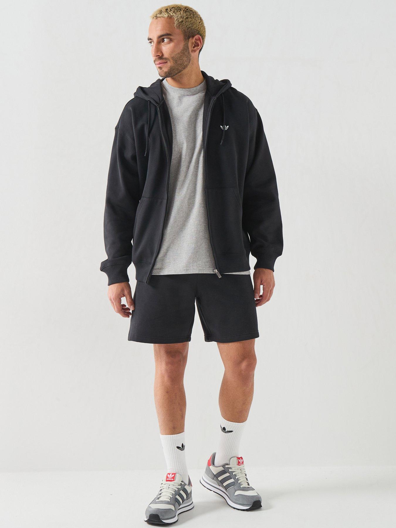 Image 3 of 6 of adidas Originals Mens Essentialong Sleeve Fleece Hoodie - Black