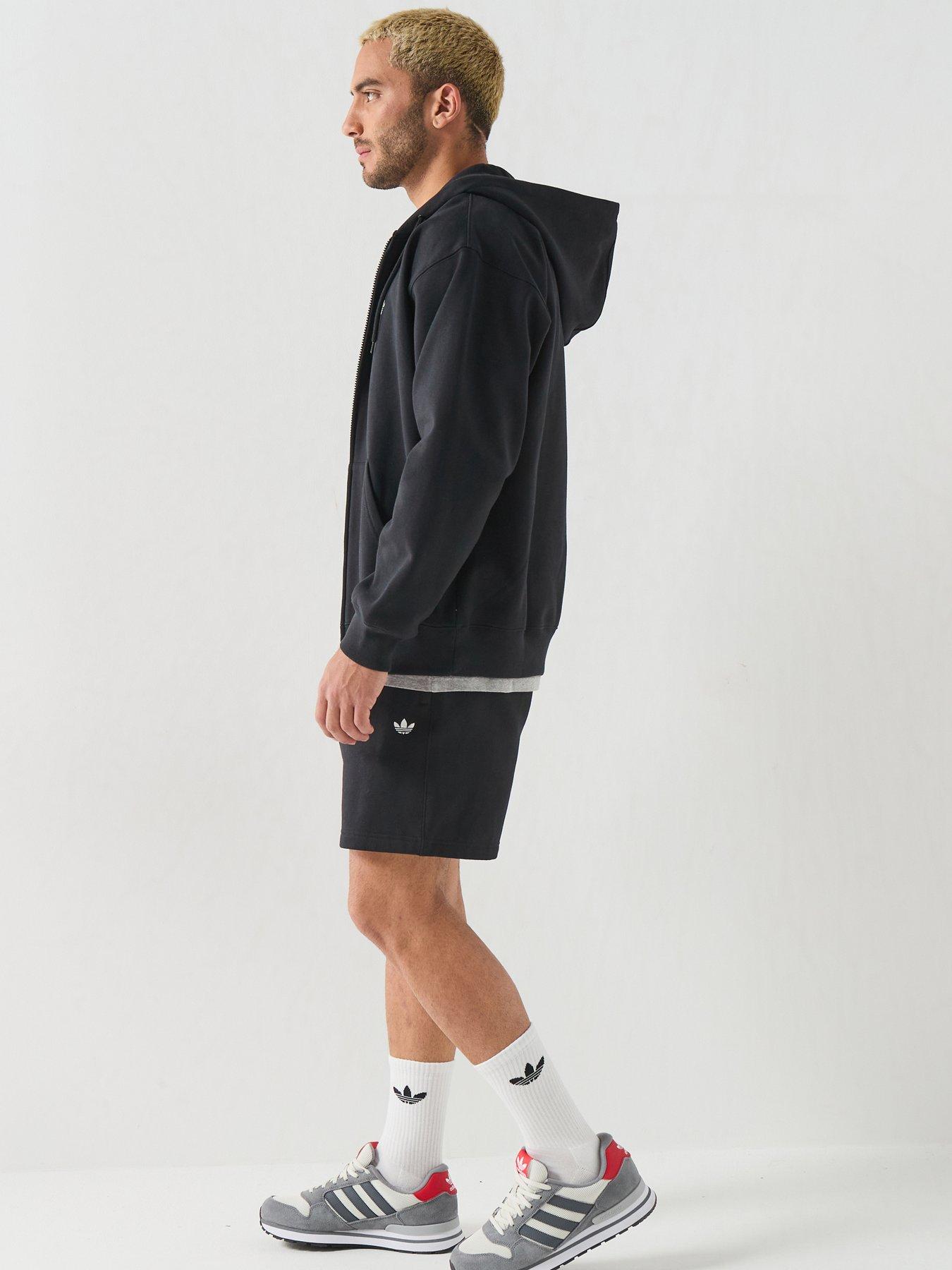 Image 6 of 6 of adidas Originals Mens Essentialong Sleeve Fleece Hoodie - Black