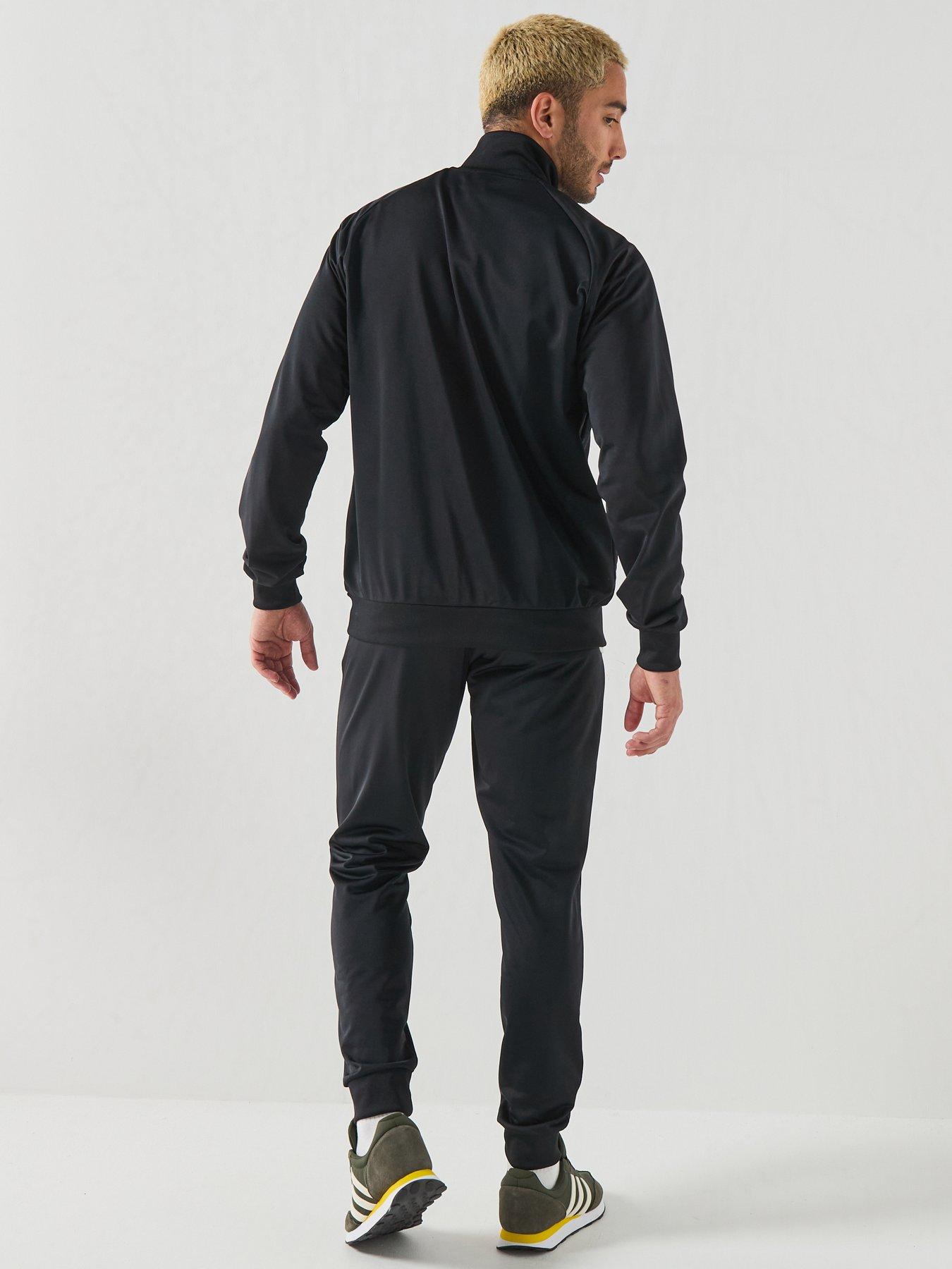 Image 2 of 6 of adidas Originals Mens Tech Essentials Full Zip Tracksuit - Black