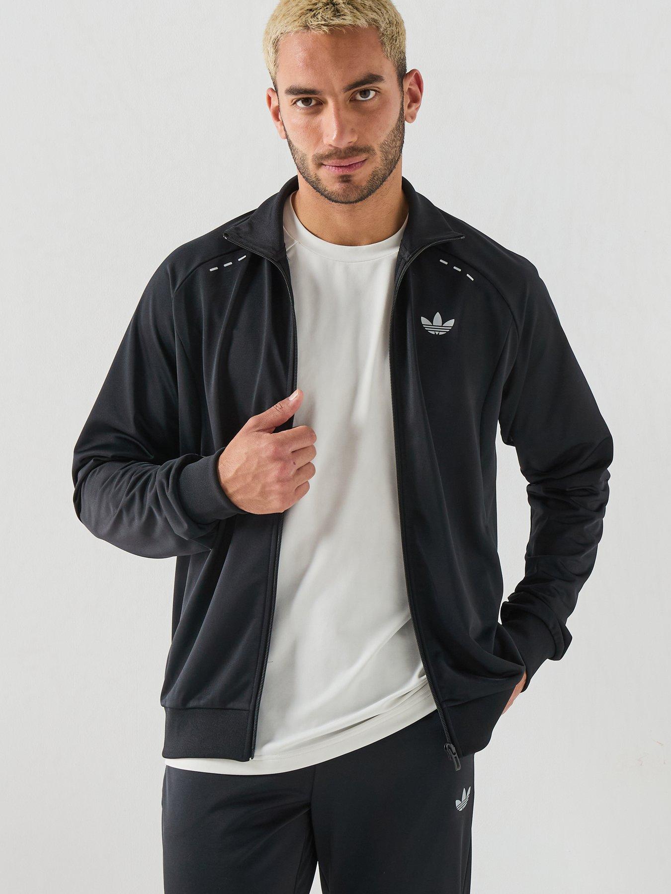 Image 5 of 6 of adidas Originals Mens Tech Essentials Full Zip Tracksuit - Black