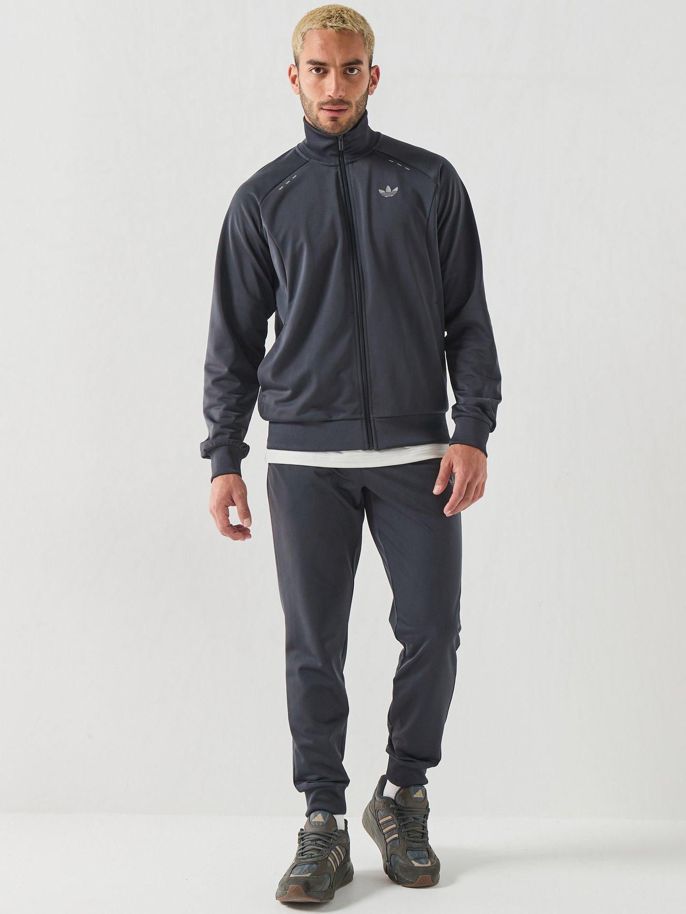 Image 1 of 6 of adidas Originals Mens Tech Essentials Tracksuit - Grey