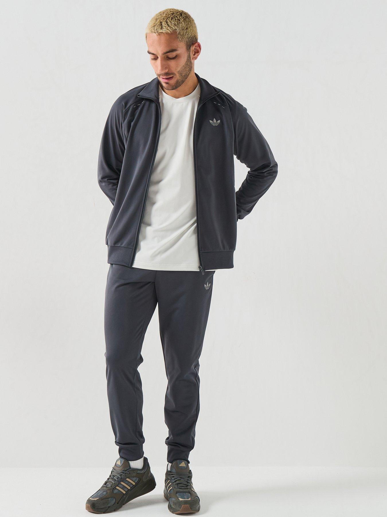 Image 3 of 6 of adidas Originals Mens Tech Essentials Tracksuit - Grey
