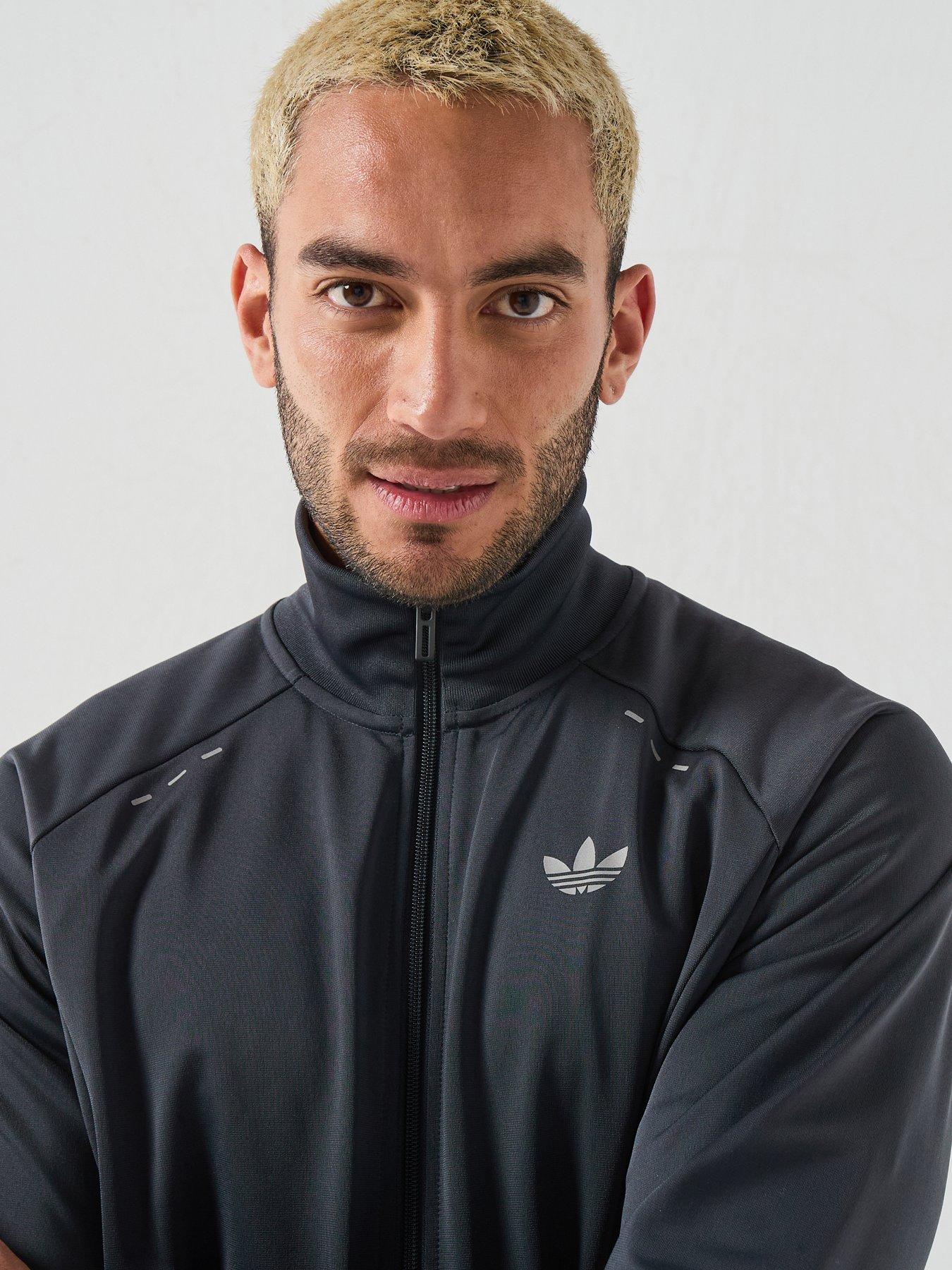 Image 4 of 6 of adidas Originals Mens Tech Essentials Tracksuit - Grey