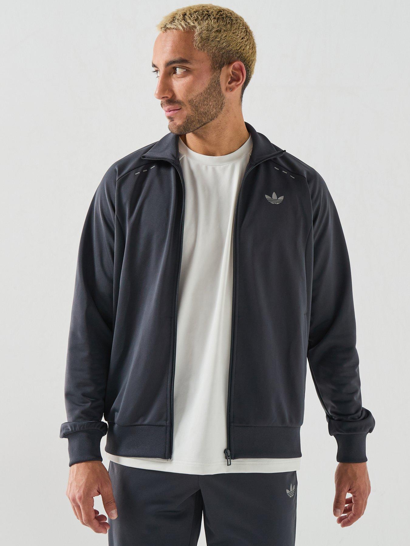 Image 5 of 6 of adidas Originals Mens Tech Essentials Tracksuit - Grey