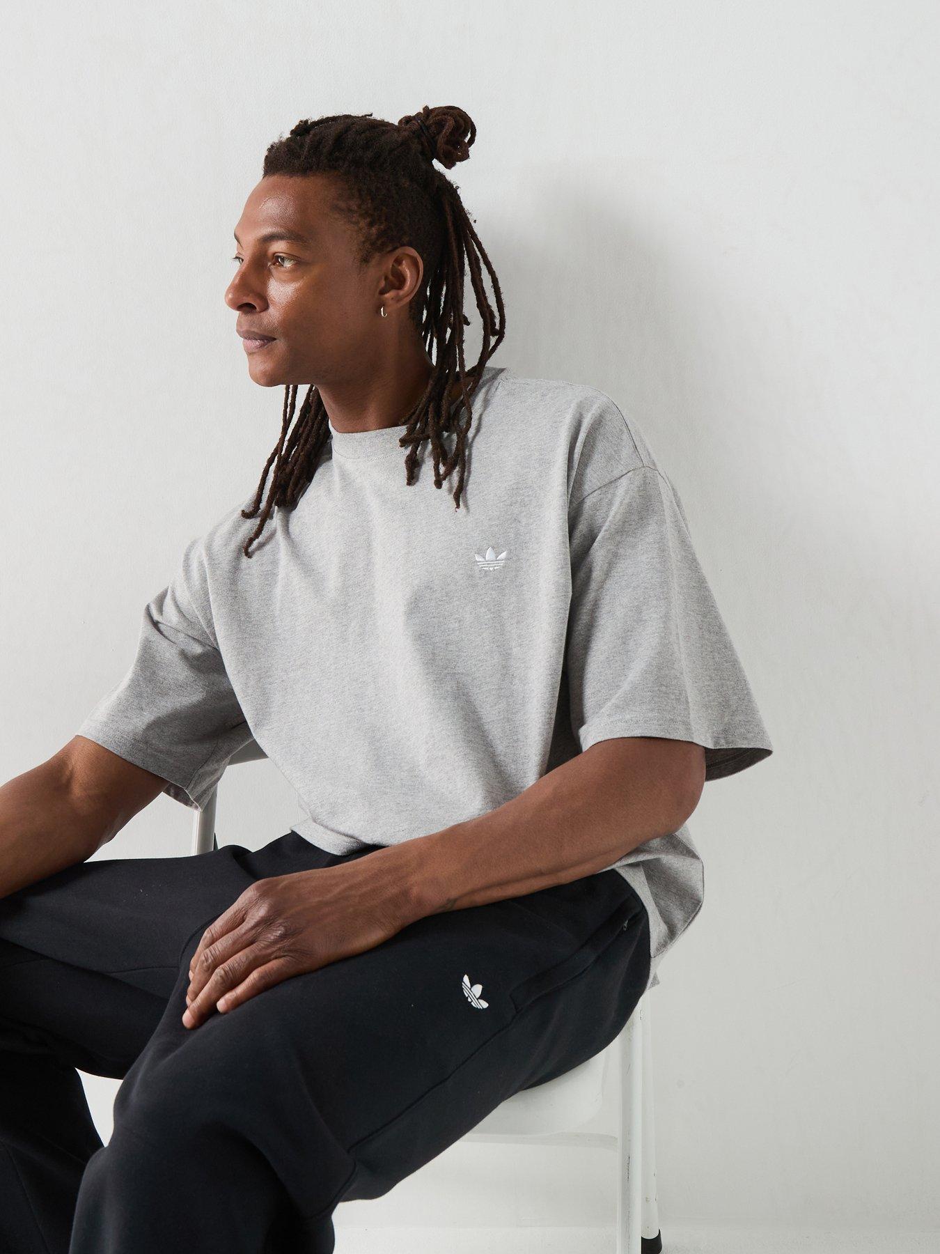 adidas Originals Mens Essentials Oversized Tee - Grey