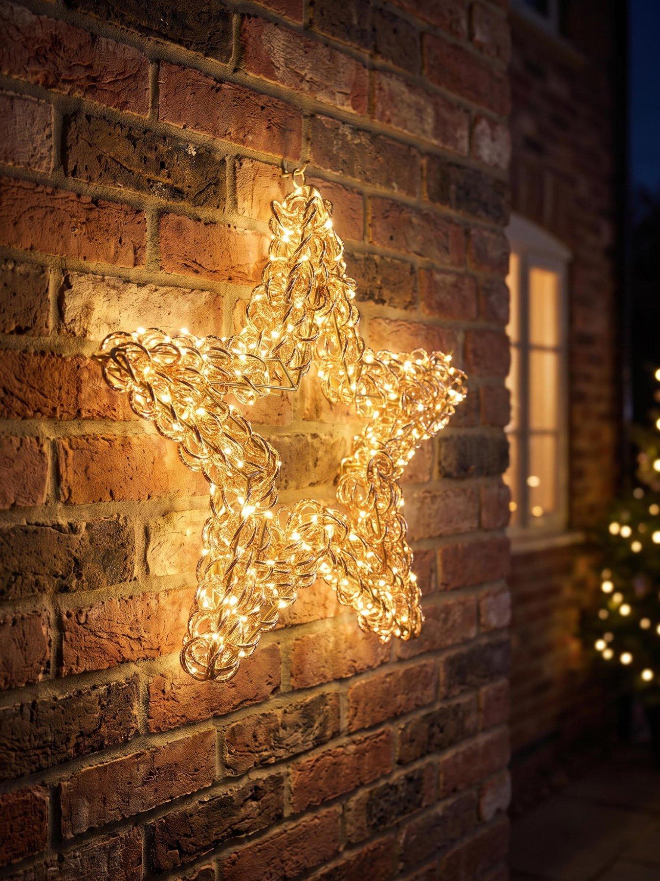 Three Kings Titan Rose Gold Star Outdoor Christmas Light - 50 cm