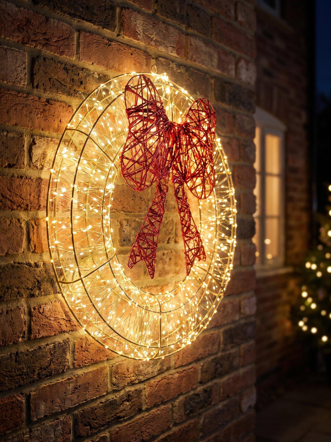Three Kings Lit Galaxy Christmas Wreath - Warm White - 60cm