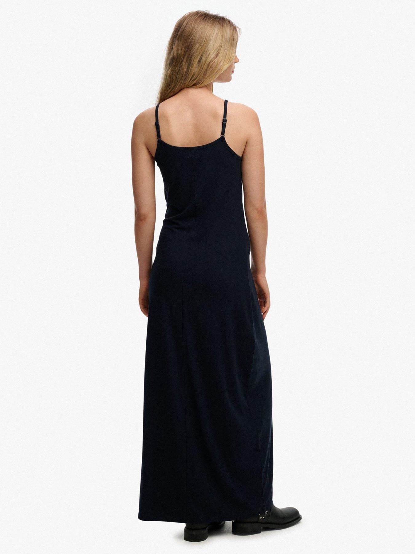 Image 2 of 6 of Superdry Maxi Jersey Cami Dress - Navy