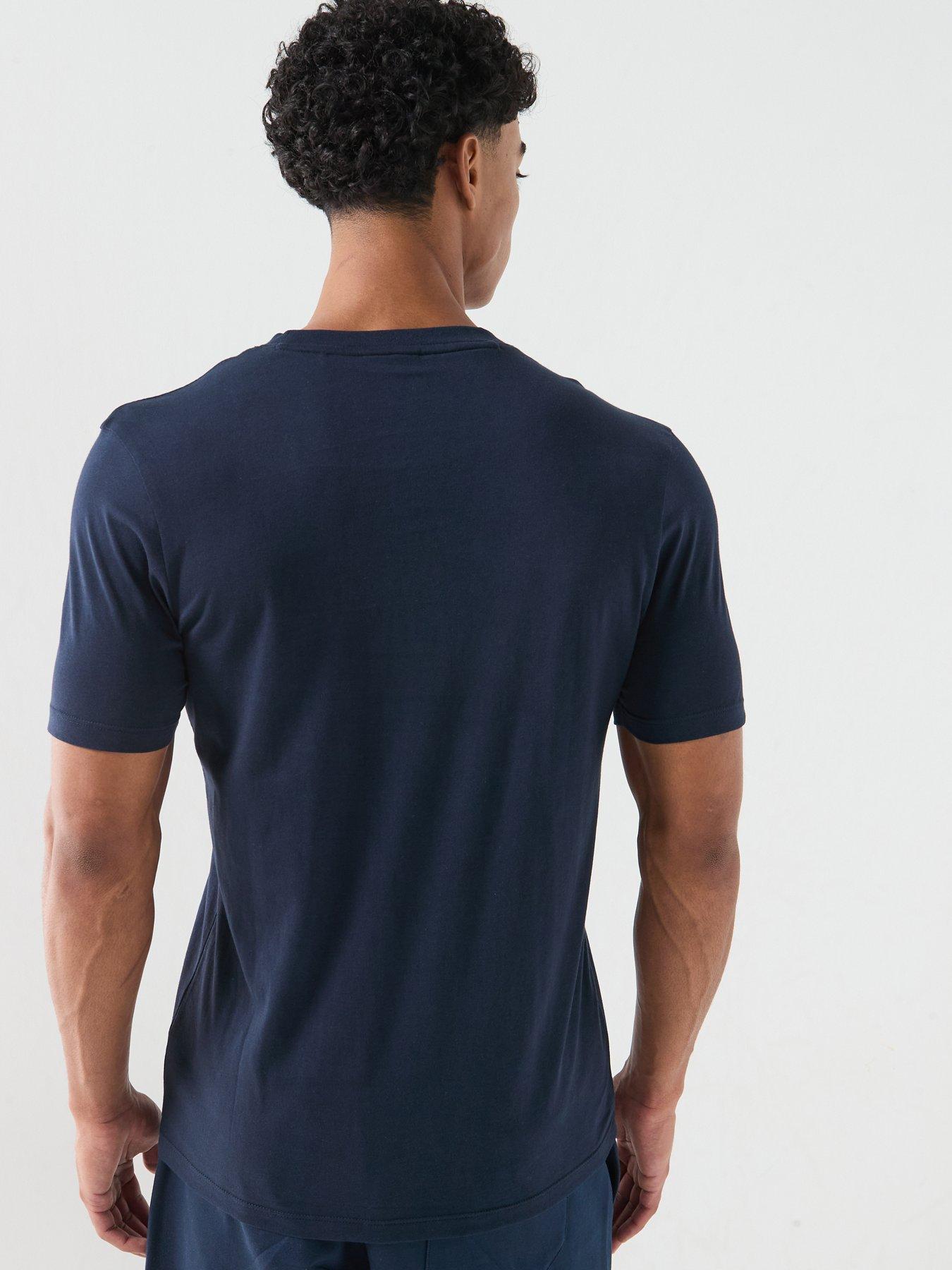 Image 2 of 6 of HUGO Dulivio Large Logo T-Shirt - Navy