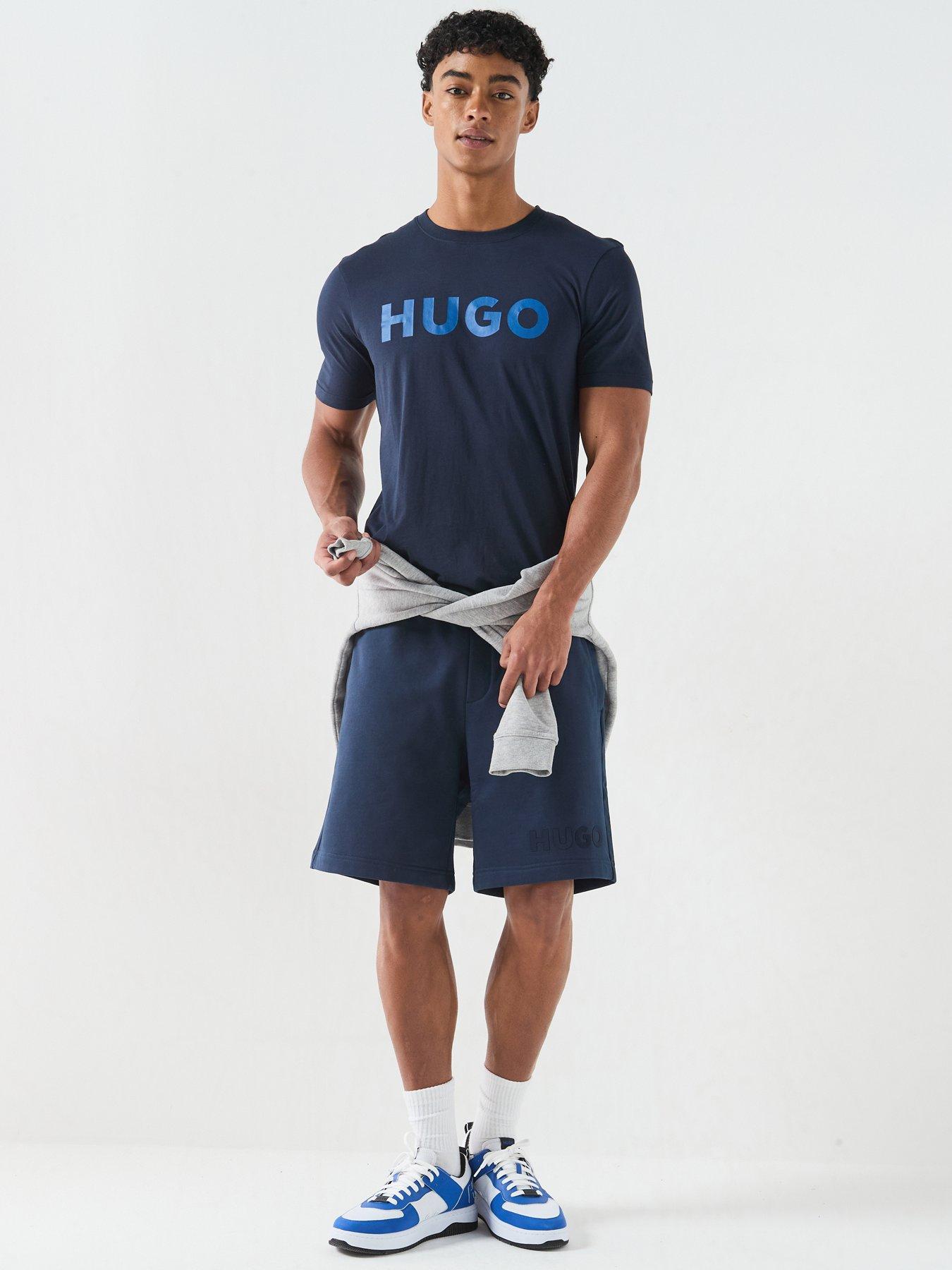 Image 3 of 6 of HUGO Dulivio Large Logo T-Shirt - Navy