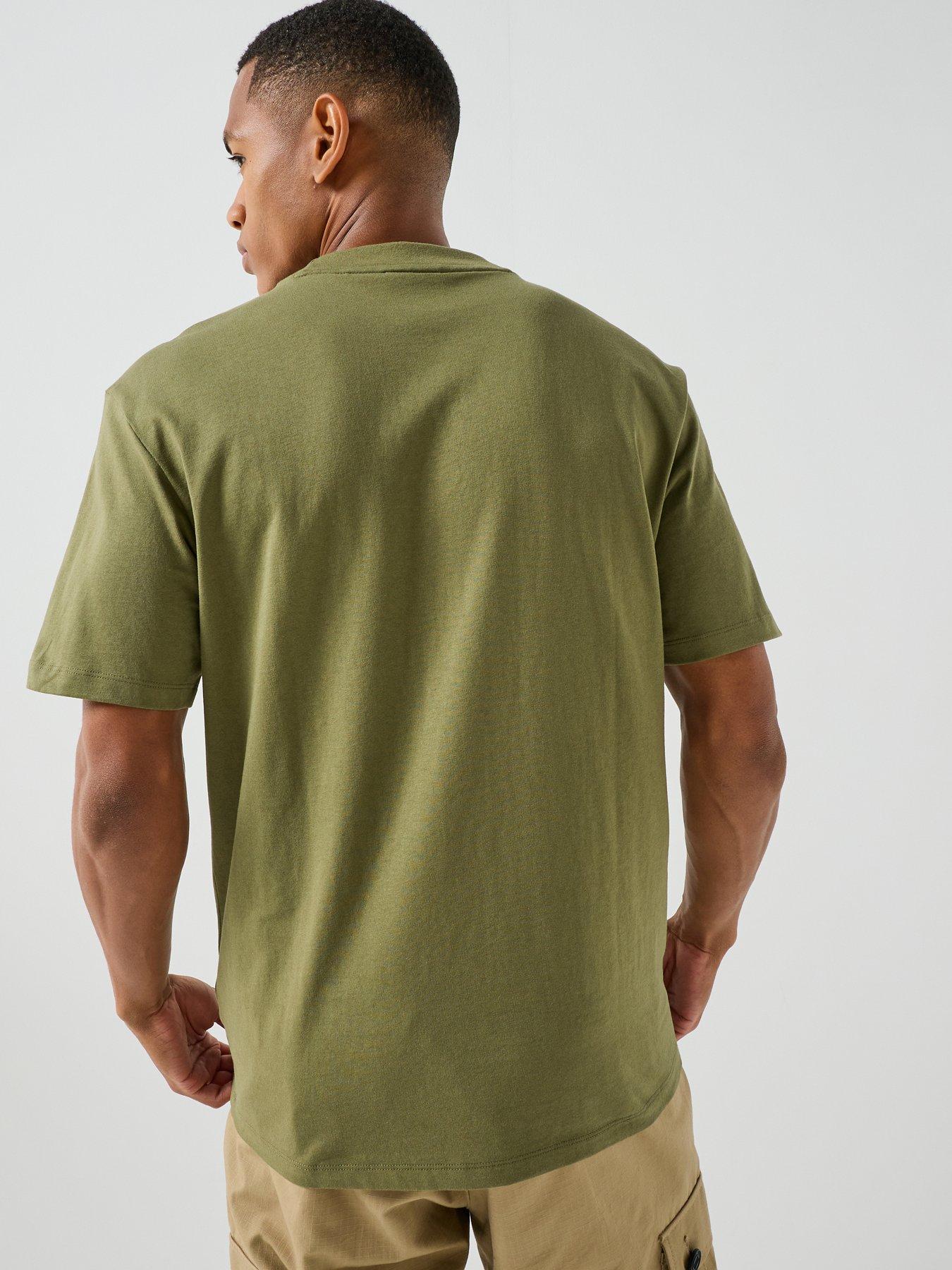 Image 2 of 5 of HUGO Dapolino Centre Logo Relaxed Fit T-Shirt - Green