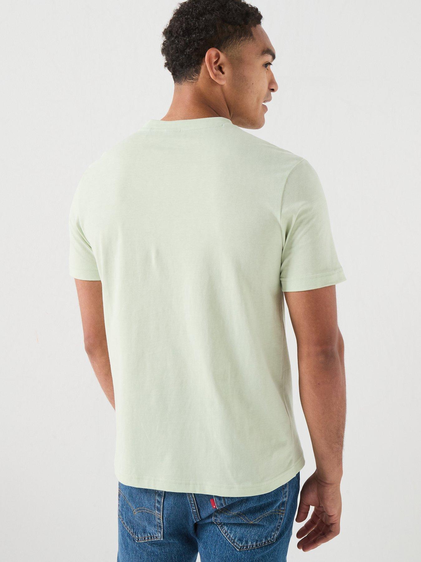 Image 2 of 4 of BOSS Te_Logo Central Large Logo T-Shirt - Light Green