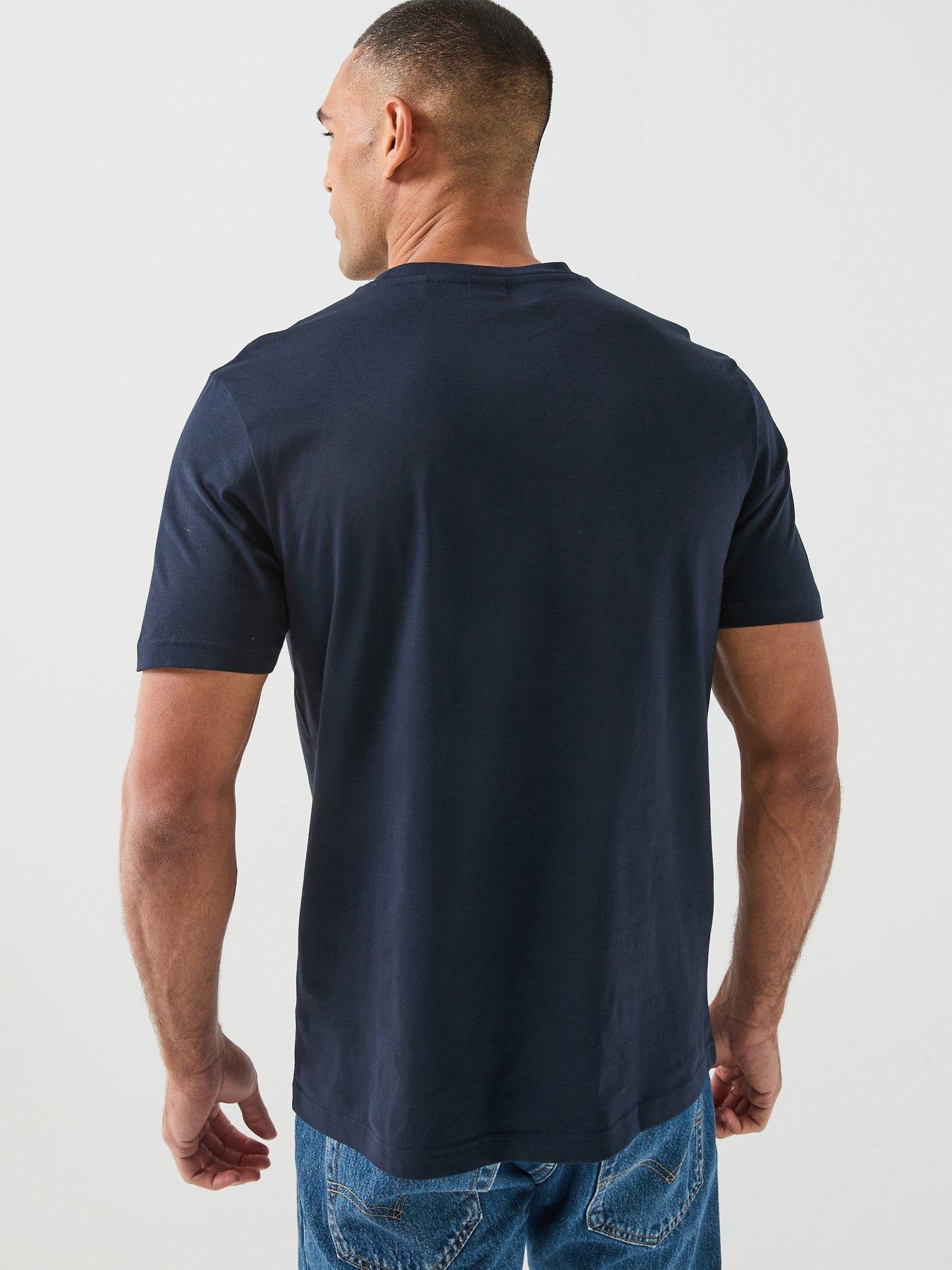Image 2 of 5 of BOSS Regular Logo Tops - Navy