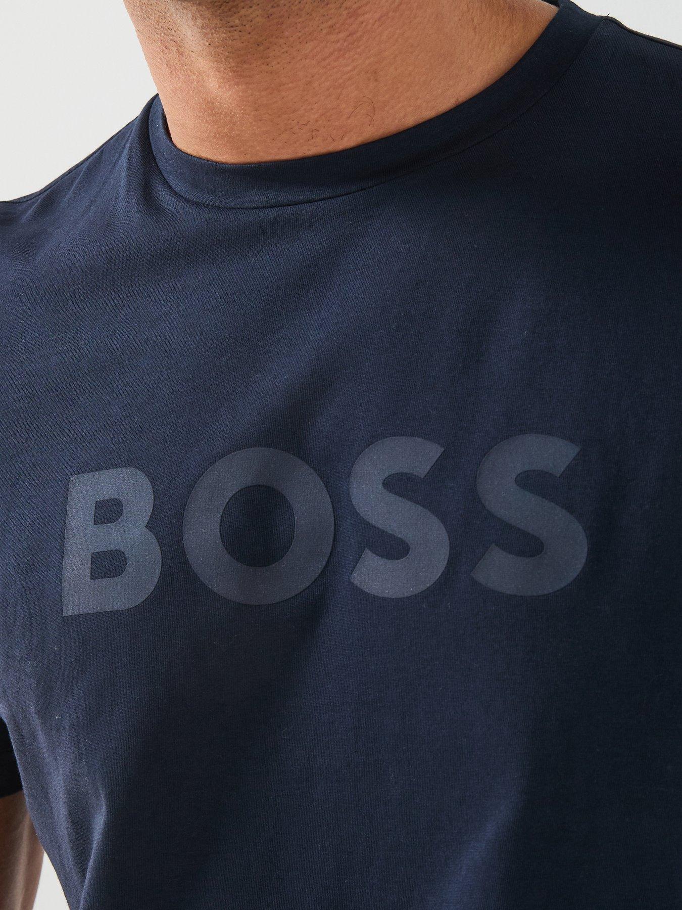 Image 5 of 5 of BOSS Regular Logo Tops - Navy