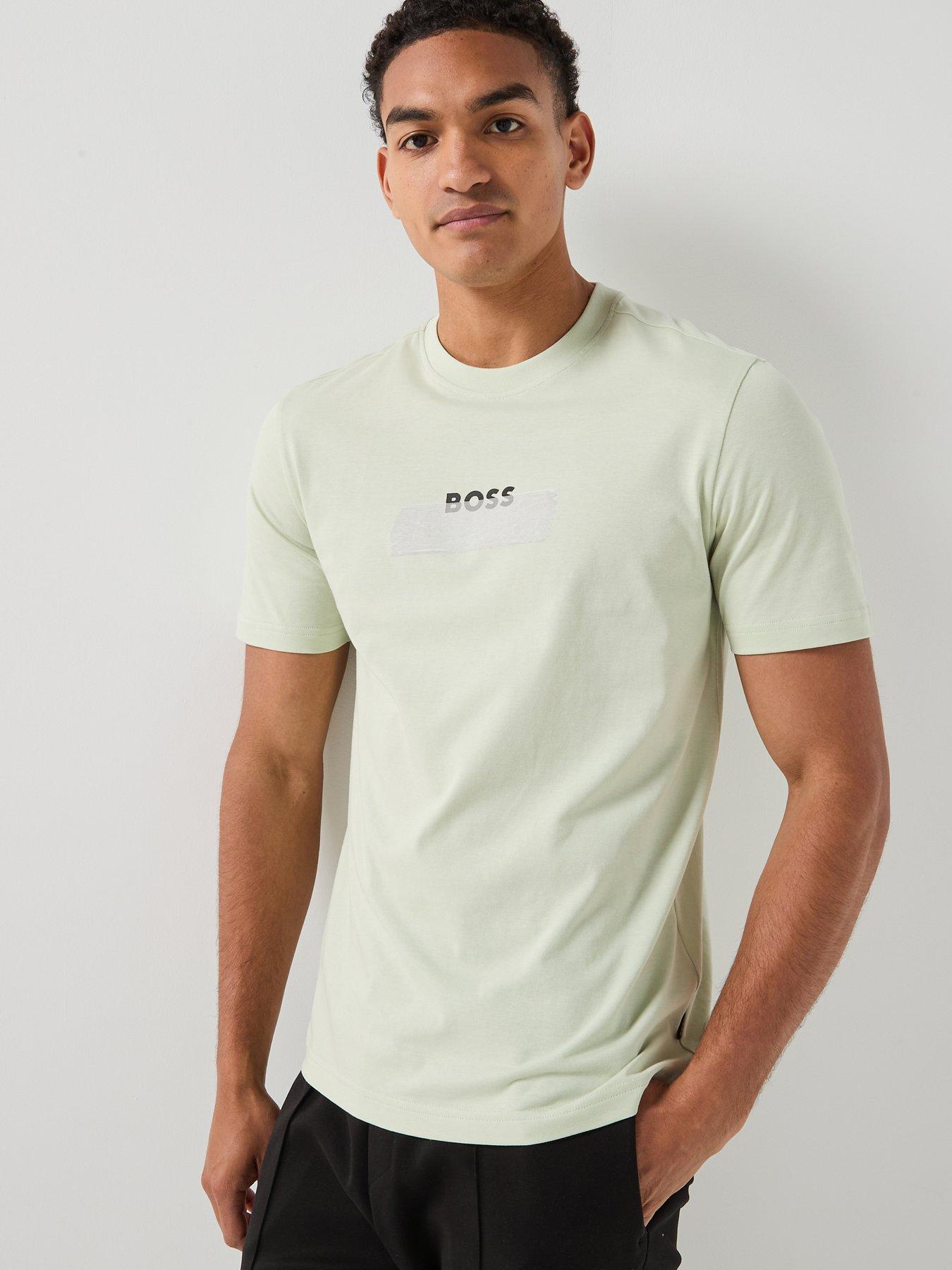 Image 1 of 5 of BOSS Te_Logotape T-Shirt - Light Green