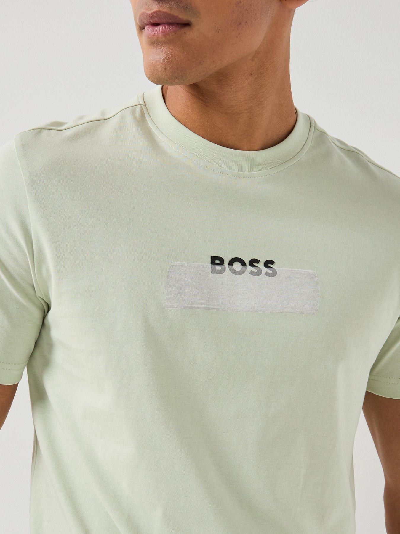 Image 4 of 5 of BOSS Te_Logotape T-Shirt - Light Green