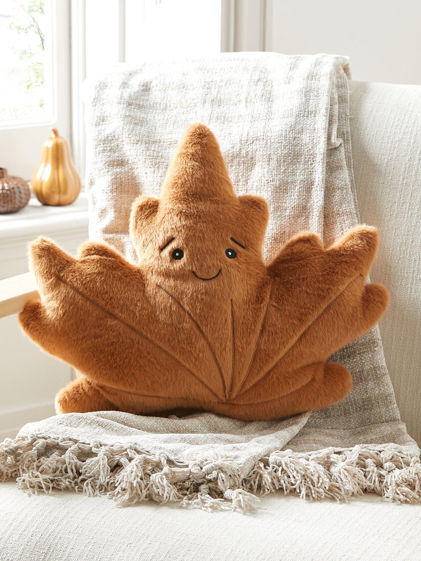 Image 1 of 6 of Smart Autumn Maple Leaf Plush Decoration