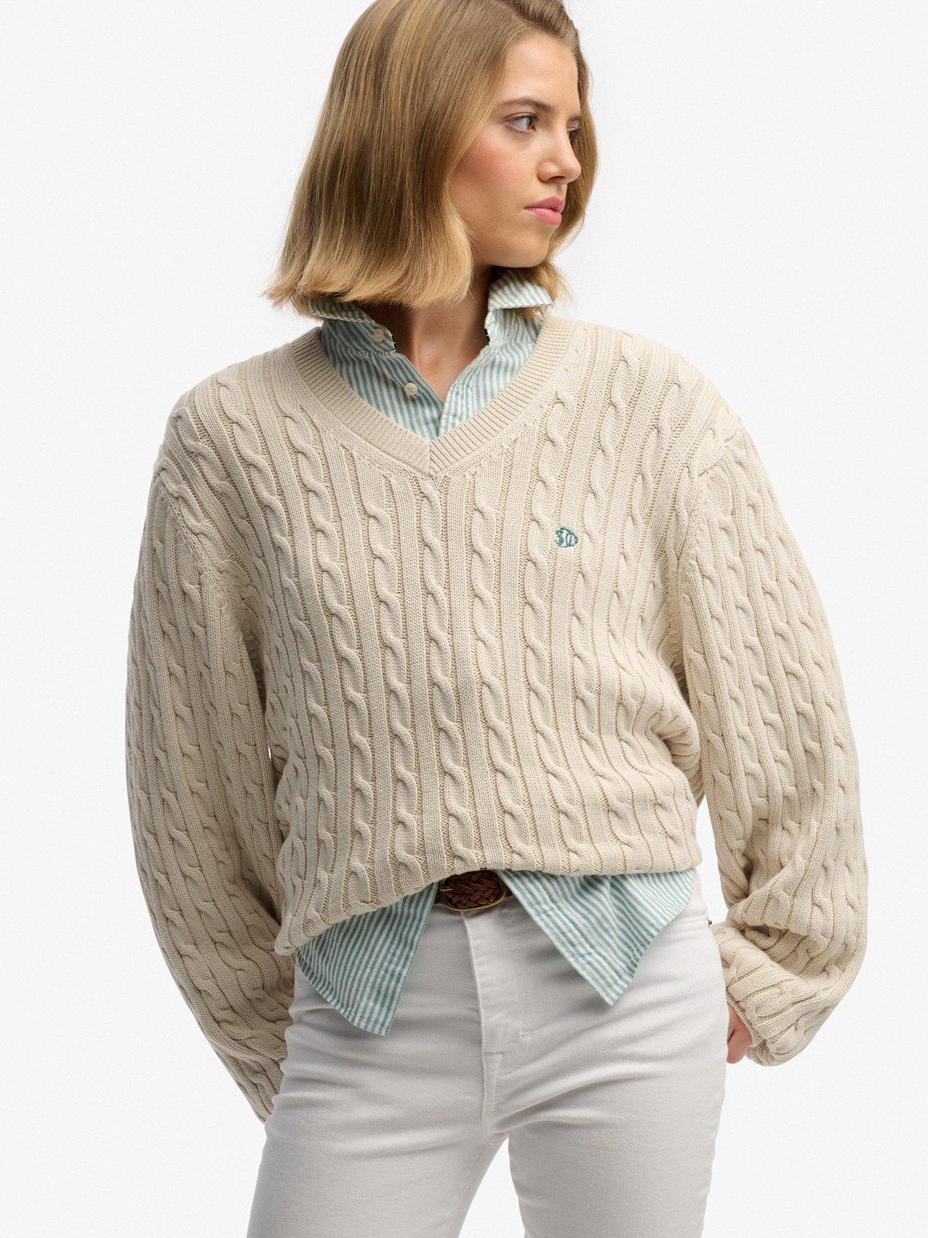 superdry-oversized-cable-v-neck-jumper-beigedetail