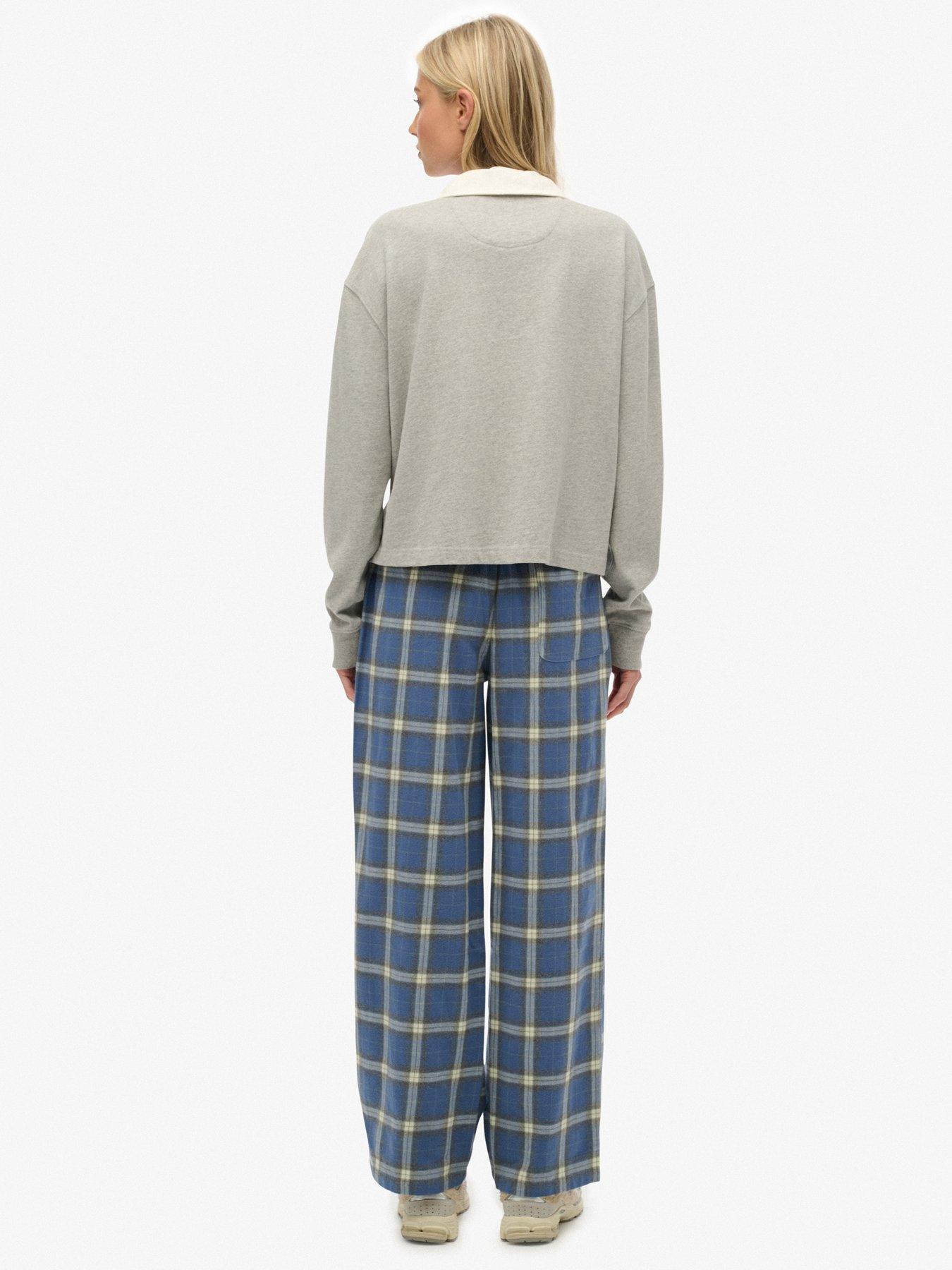 superdry-cotton-check-elastic-trouseroutfit