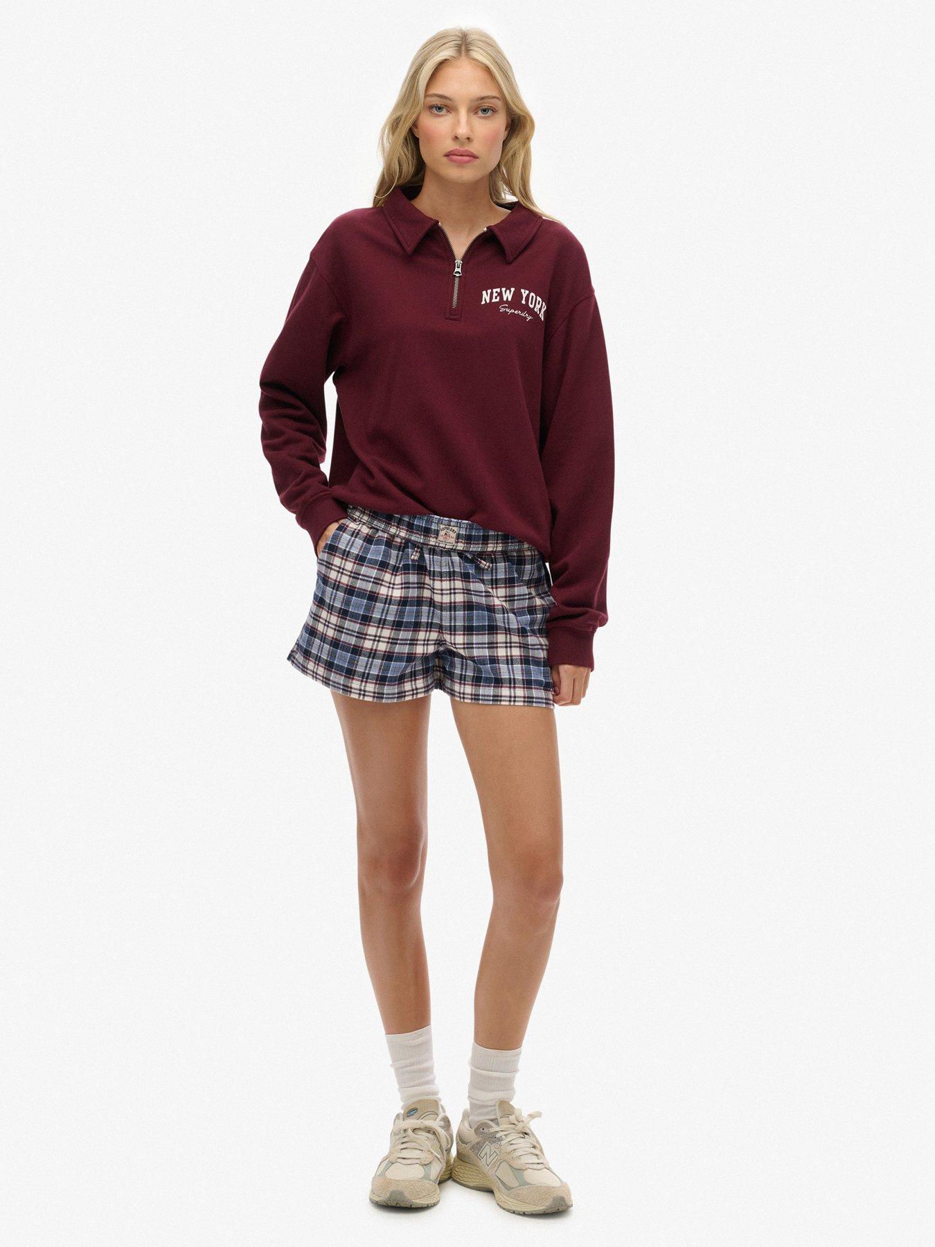 superdry-cotton-check-elastic-shortsback