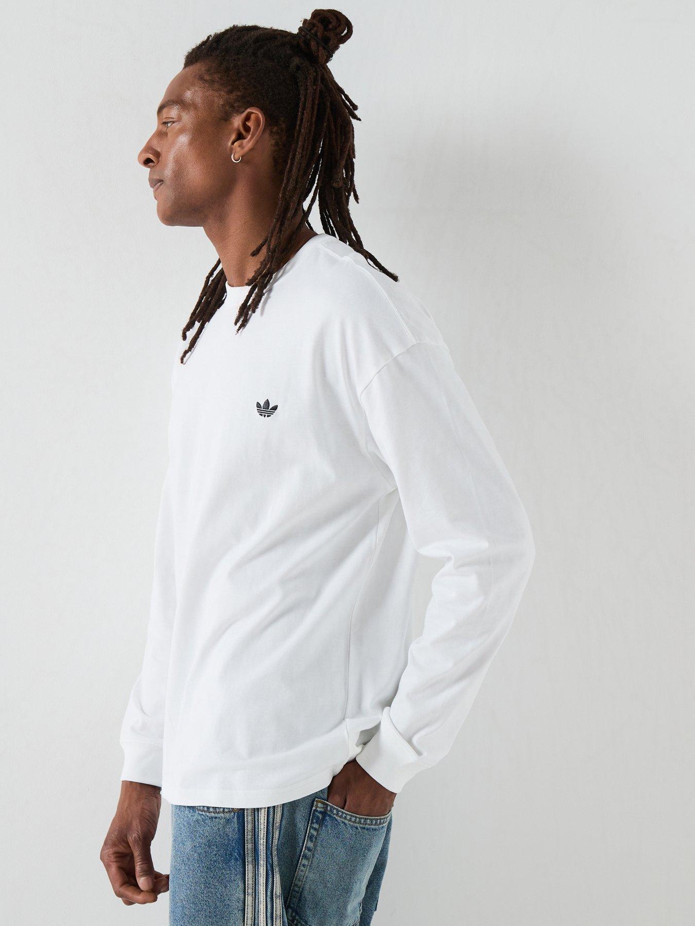 adidas Originals Mens Essentials Longsleeve Tee - White