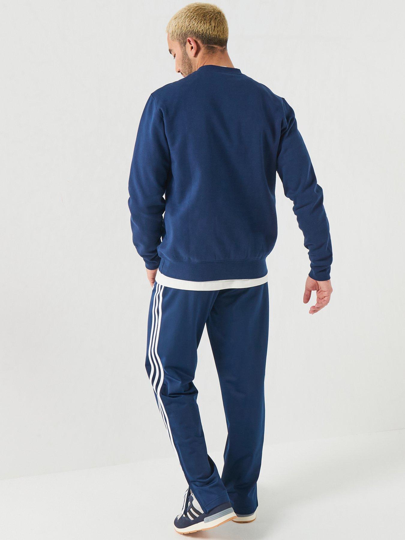 Image 2 of 6 of adidas Originals Mens Training Essential Long Sleeve Crew - Blue