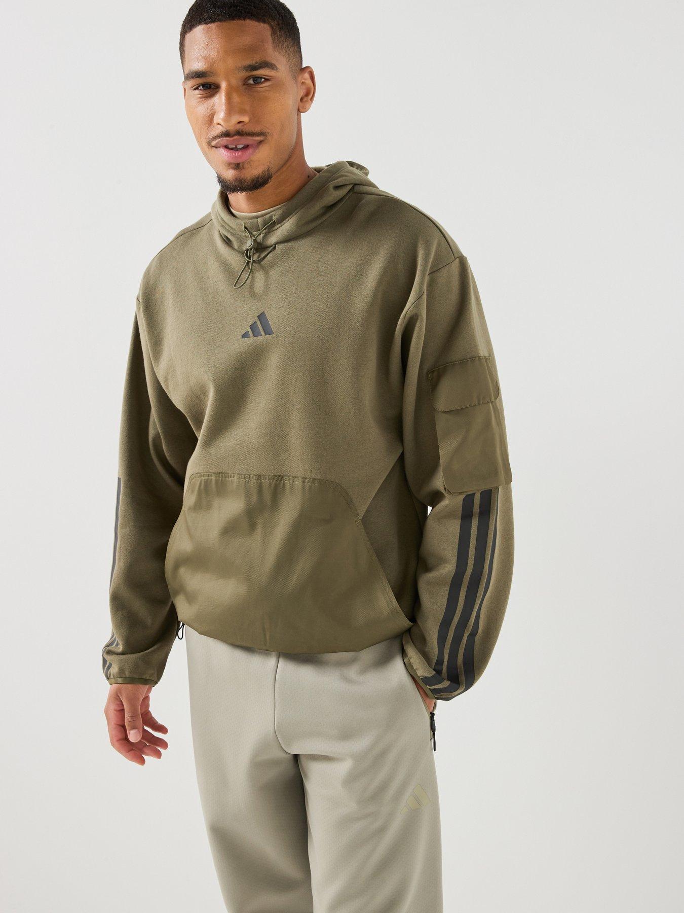 adidas Sportswear Men's Utility Logo Hoodie - Green