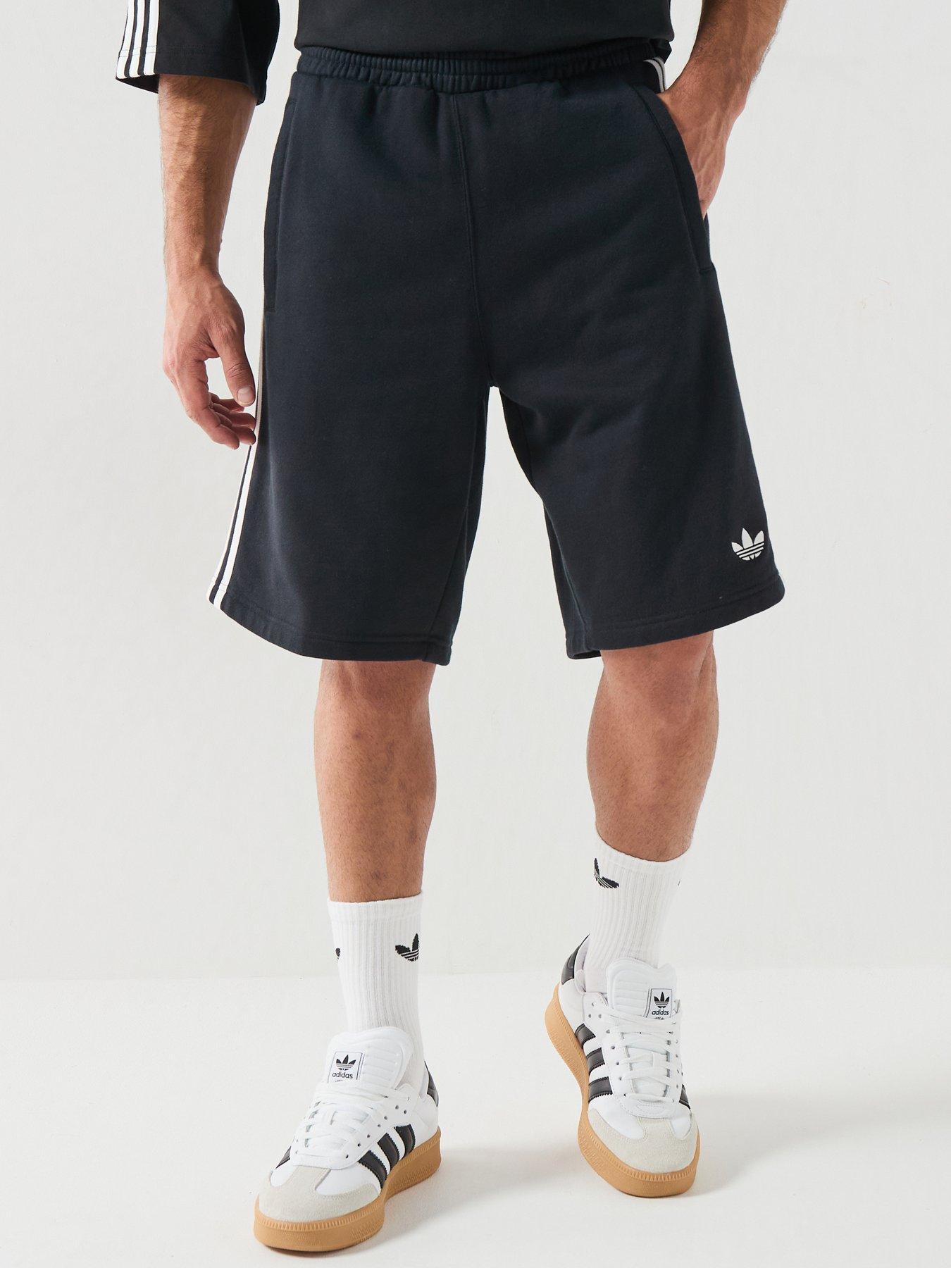 adidas Originals Mens 3 Stripe Shorts - Black