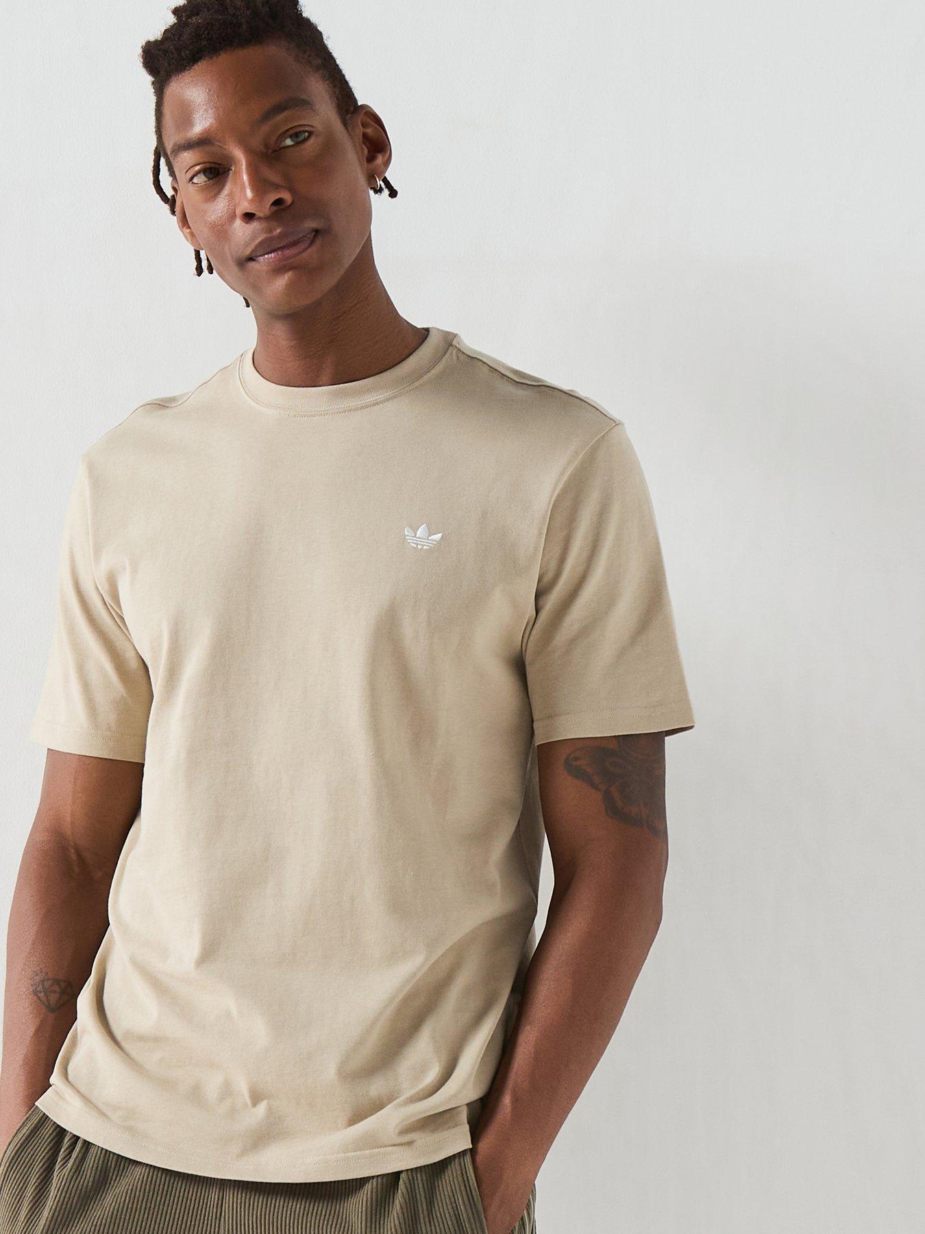 adidas Originals Mens Essentials Regular Tee - Beige