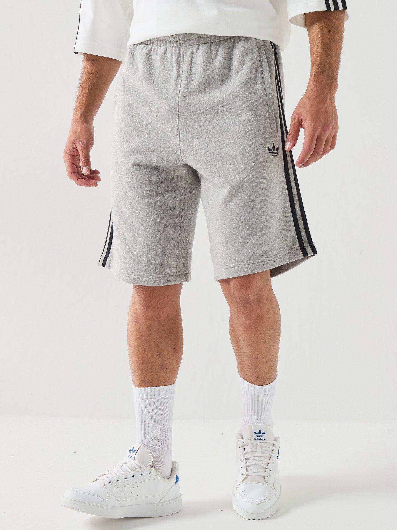 adidas Originals Mens 3 Stripe Shorts - Grey