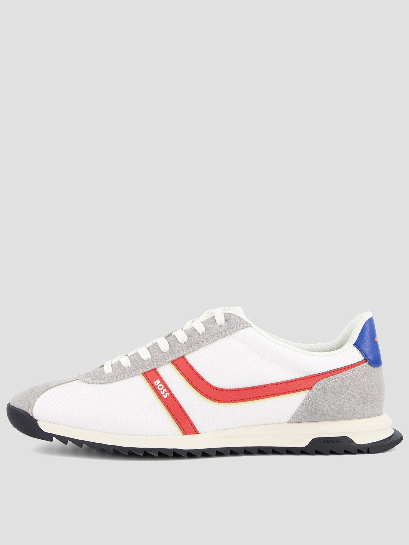BOSS Boss Orange Zayn Pipe Trim Tennis Trainers - Off White