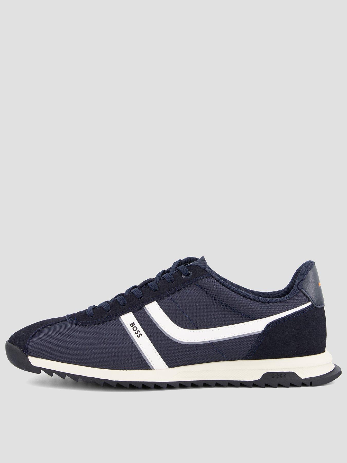 BOSS Boss Orange Zayn Pipe Trim Tennis Trainers - Dark Blue