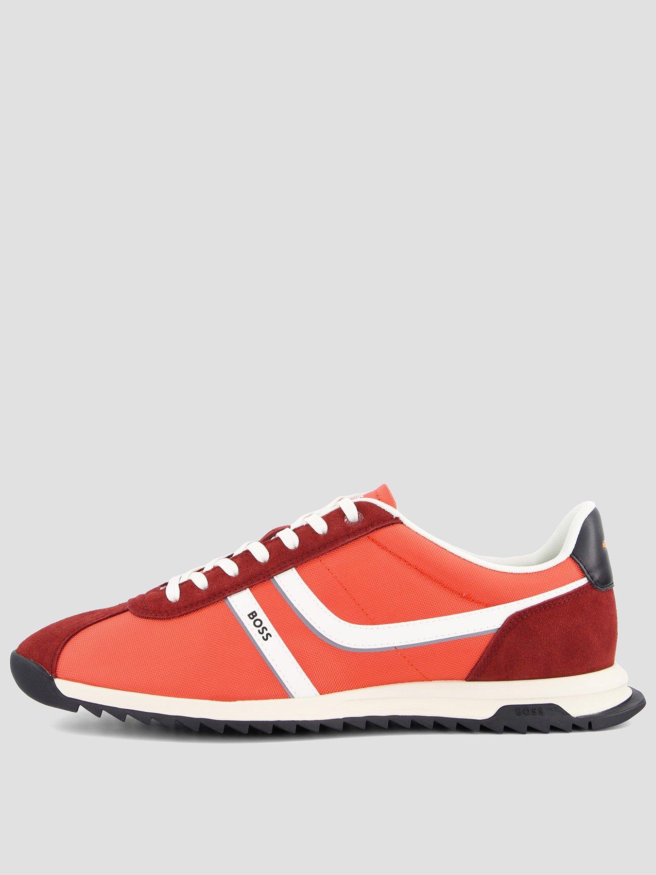 BOSS Boss Orange Zayn Pipe Trim Tennis Trainers - Red